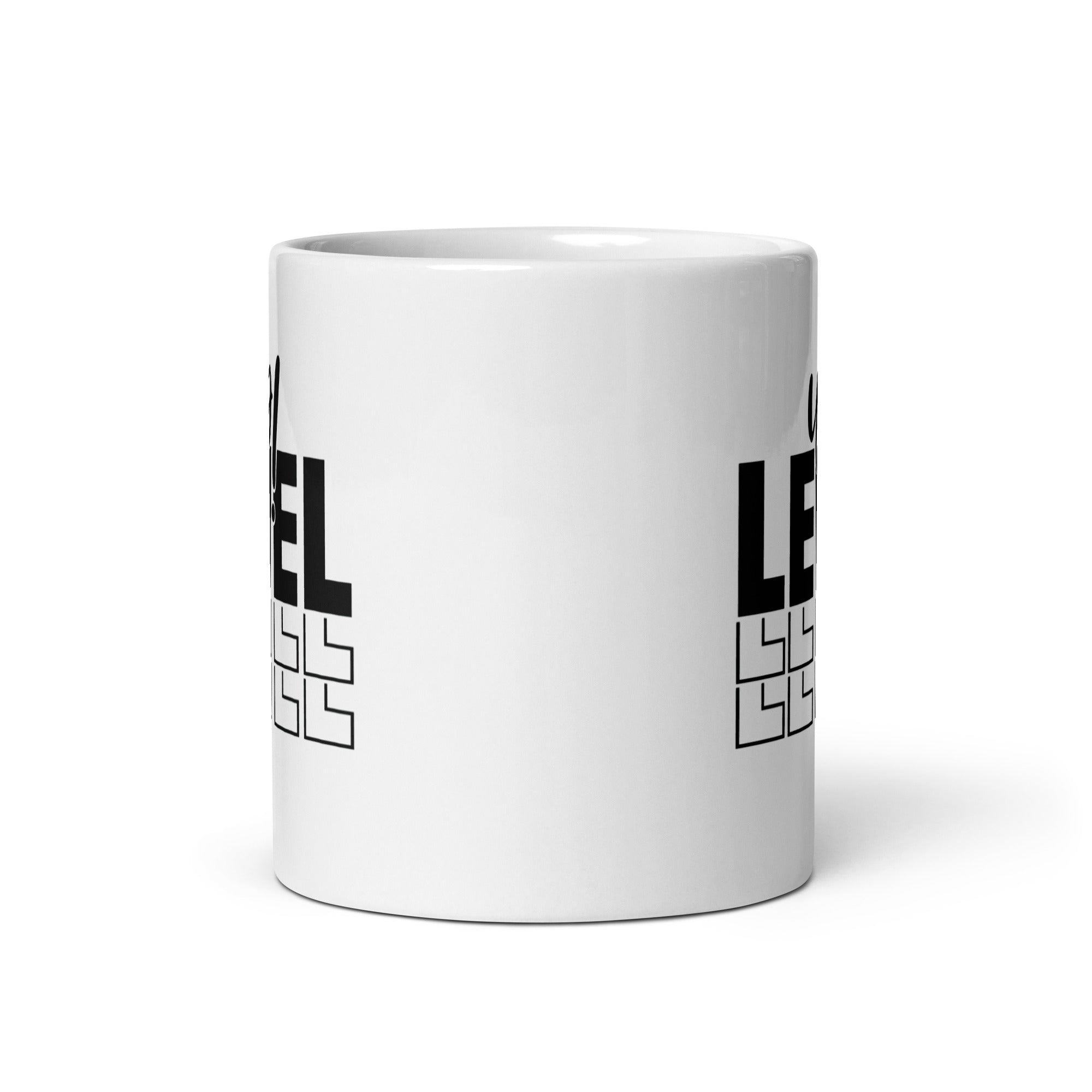 White glossy mug | Level Up