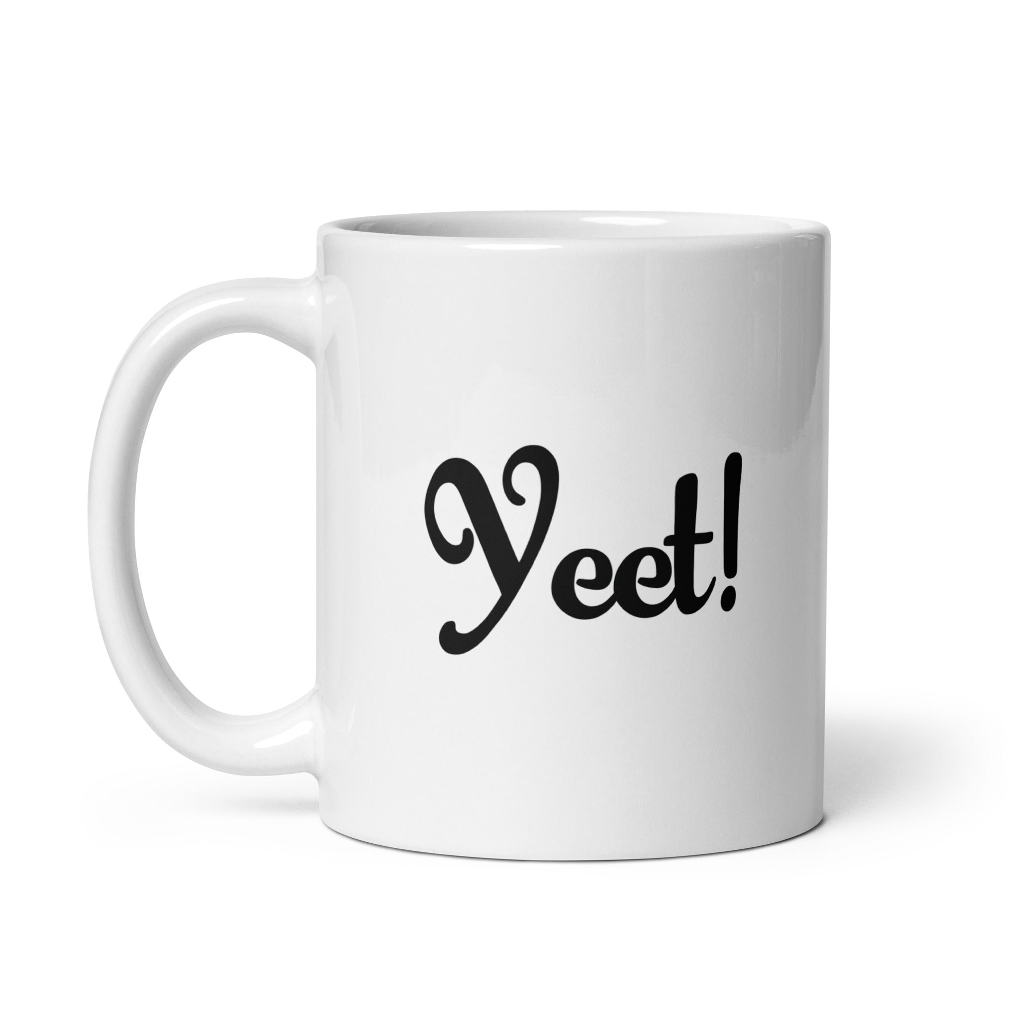 White glossy mug | yeet