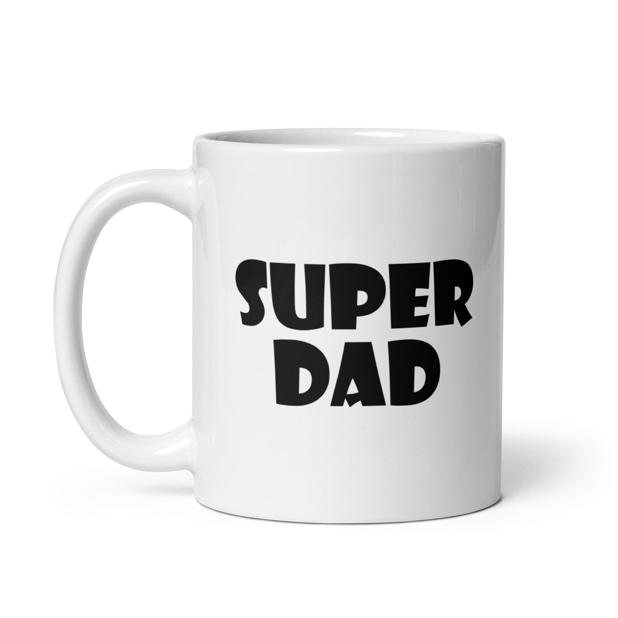 White glossy mug | Super dad