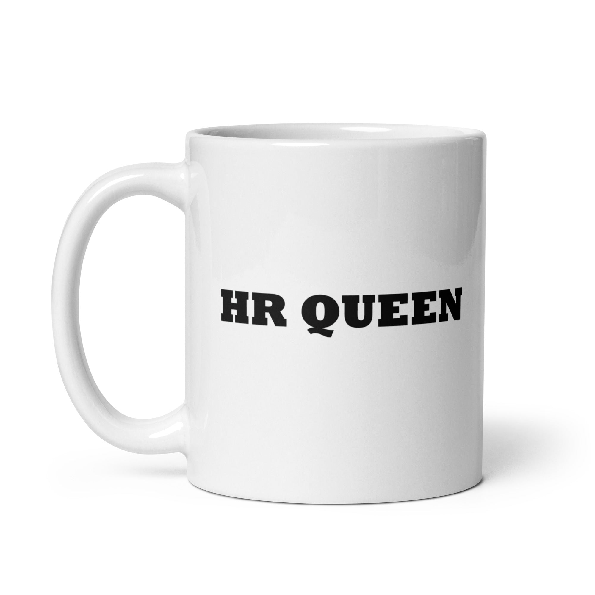 White glossy mug  HR Queen