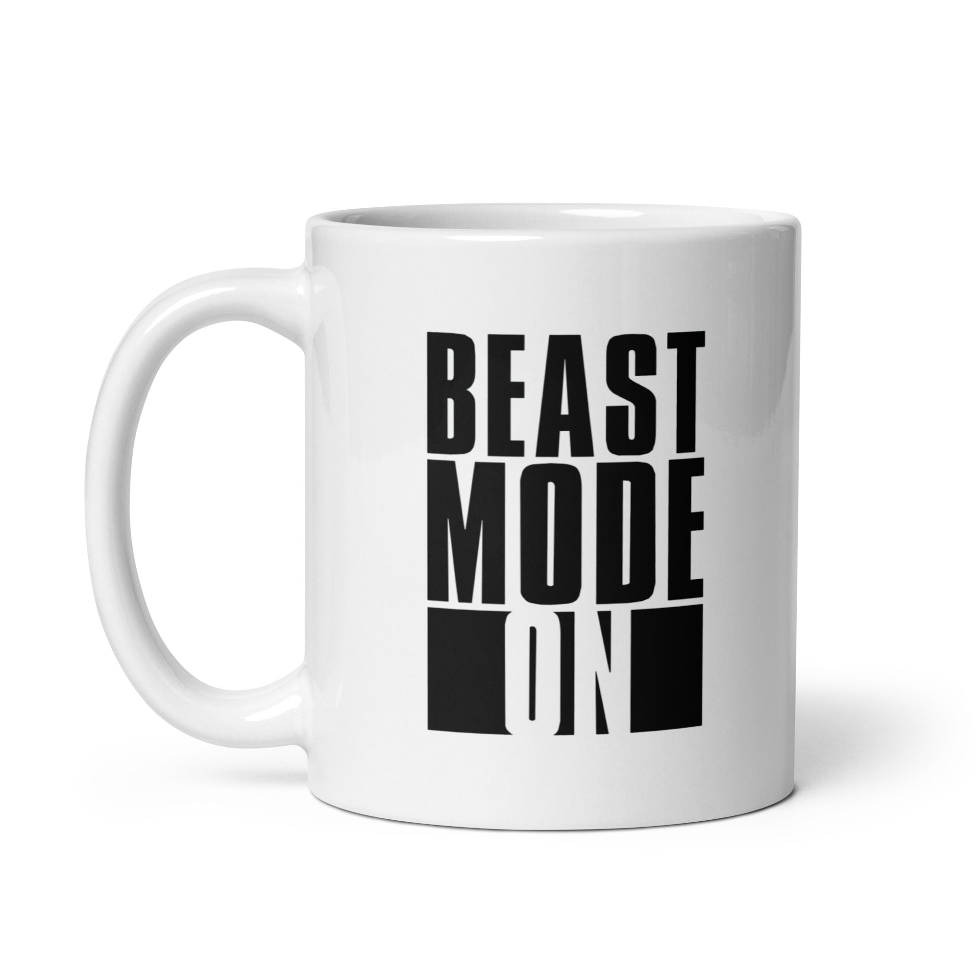 White glossy mug | Beast Mode