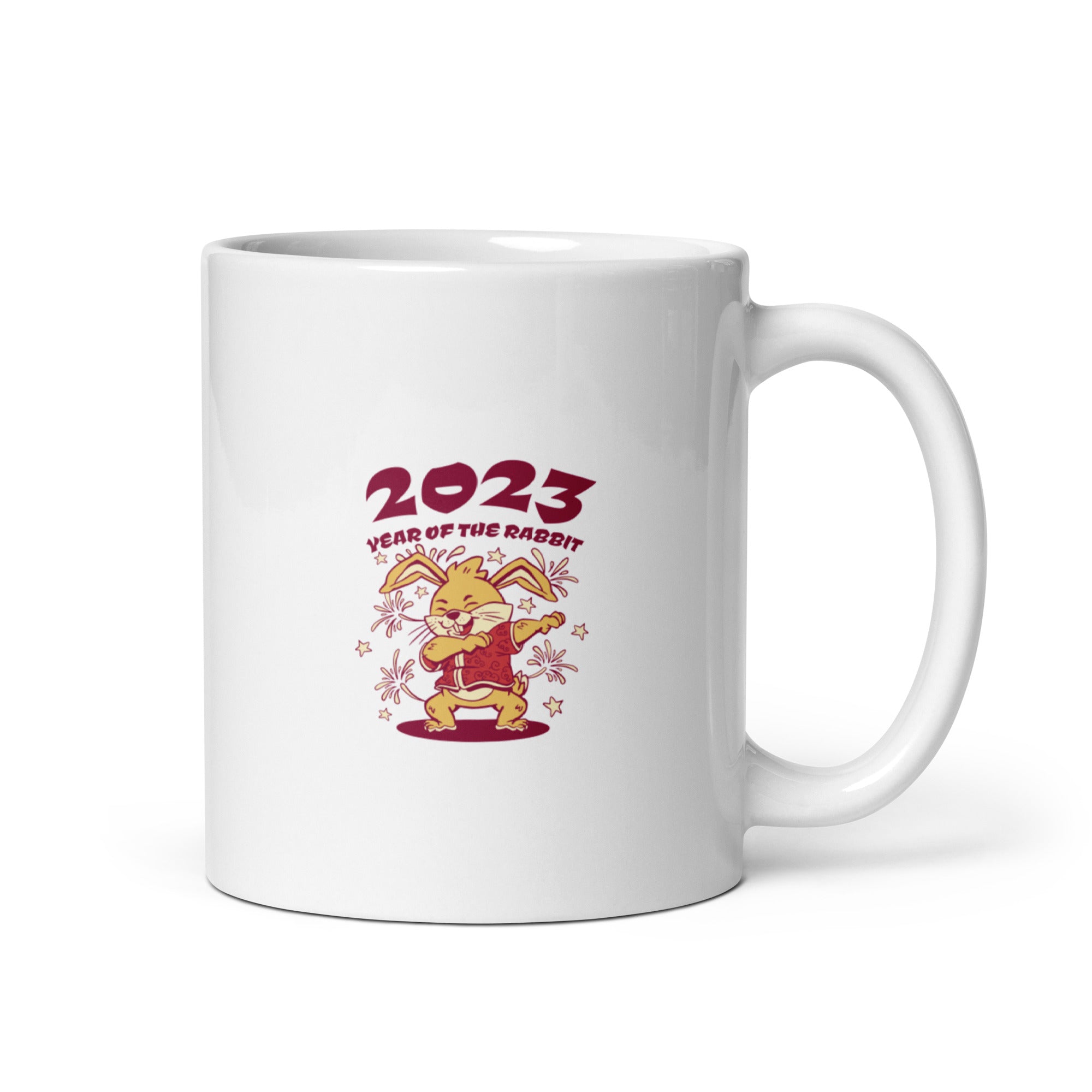 White glossy mug | 2023 Year of the Rabbit