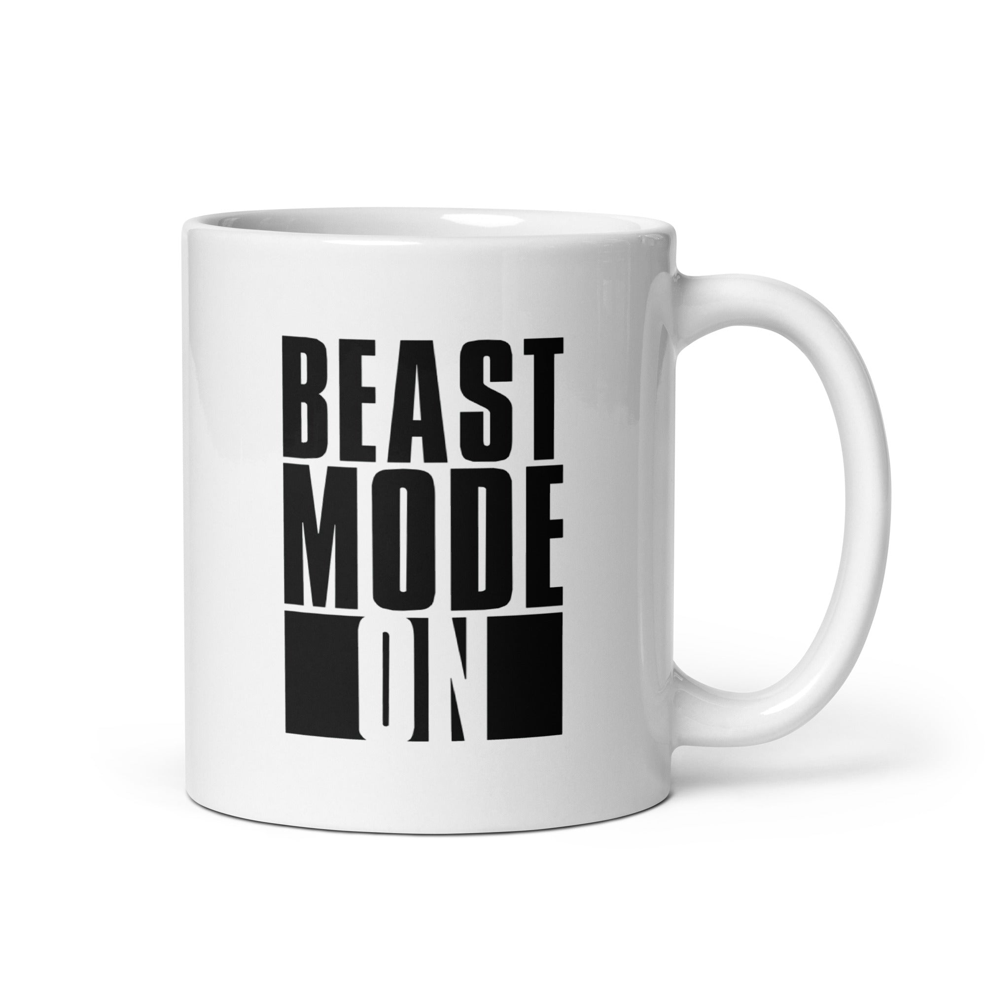 White glossy mug | Beast Mode