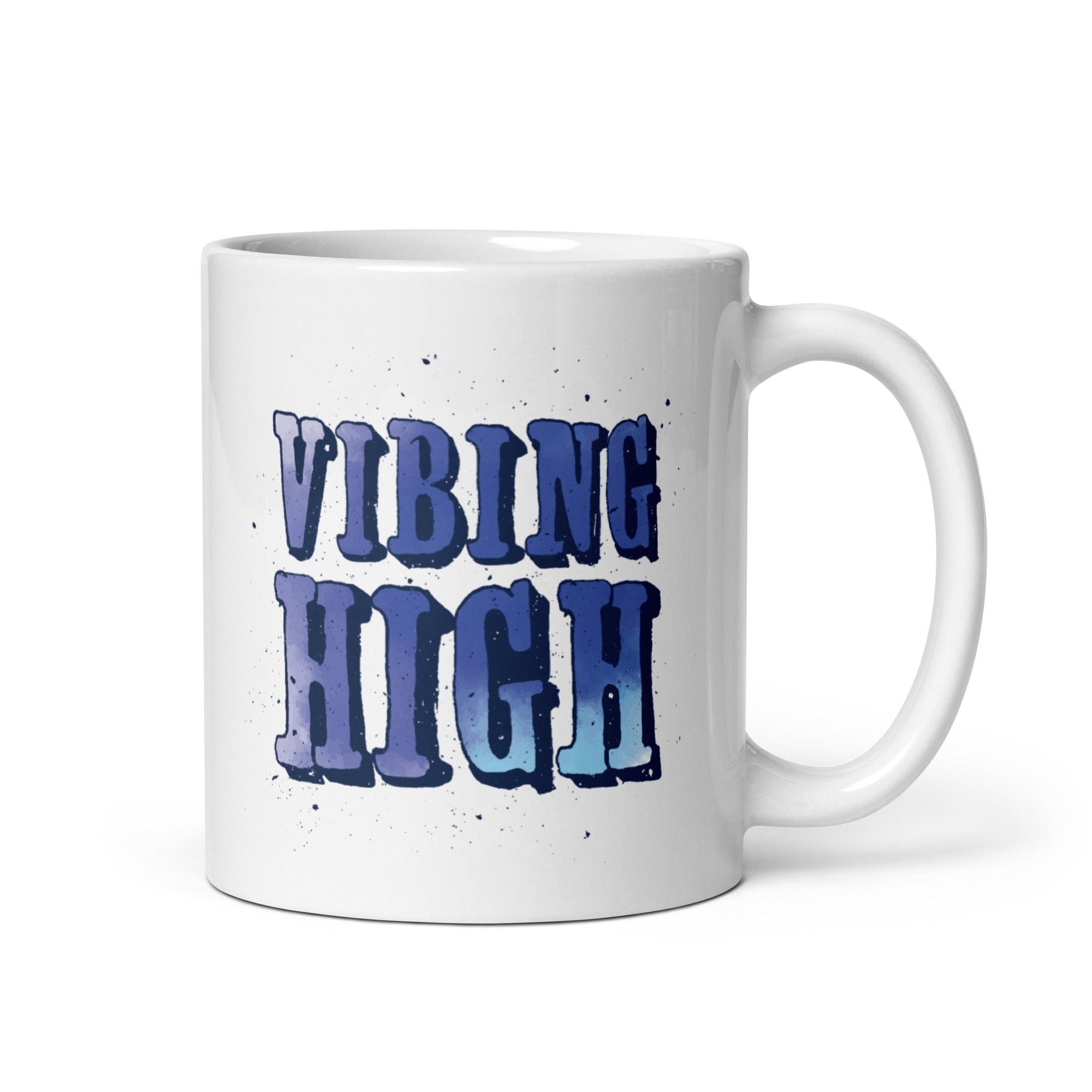 White glossy mug | Vibing High