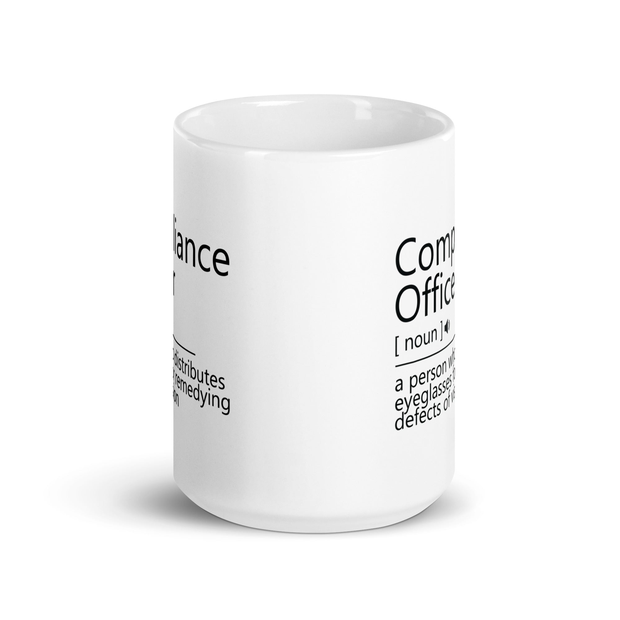 White glossy mug |  Compliance Officer