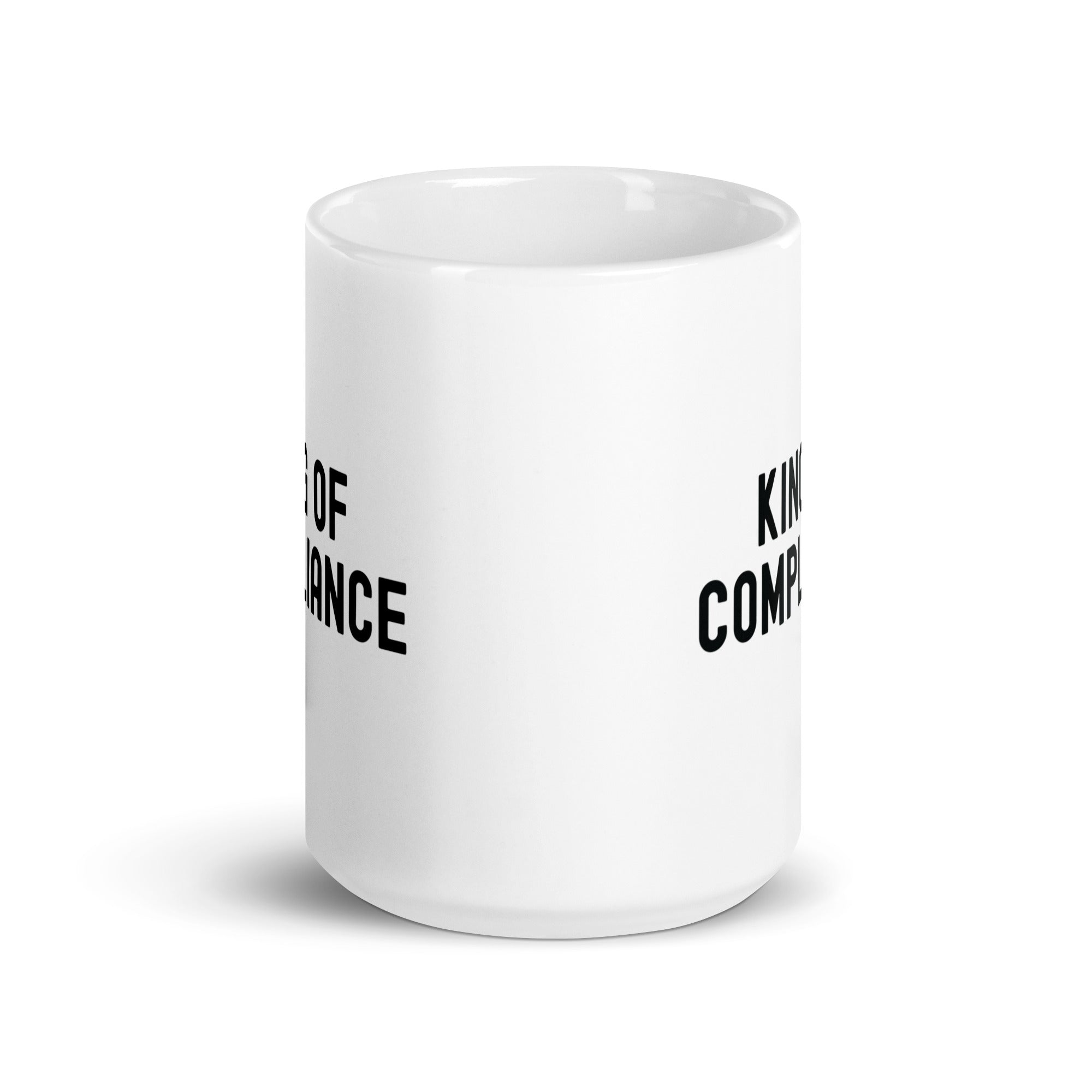 White glossy mug | King of Compliance