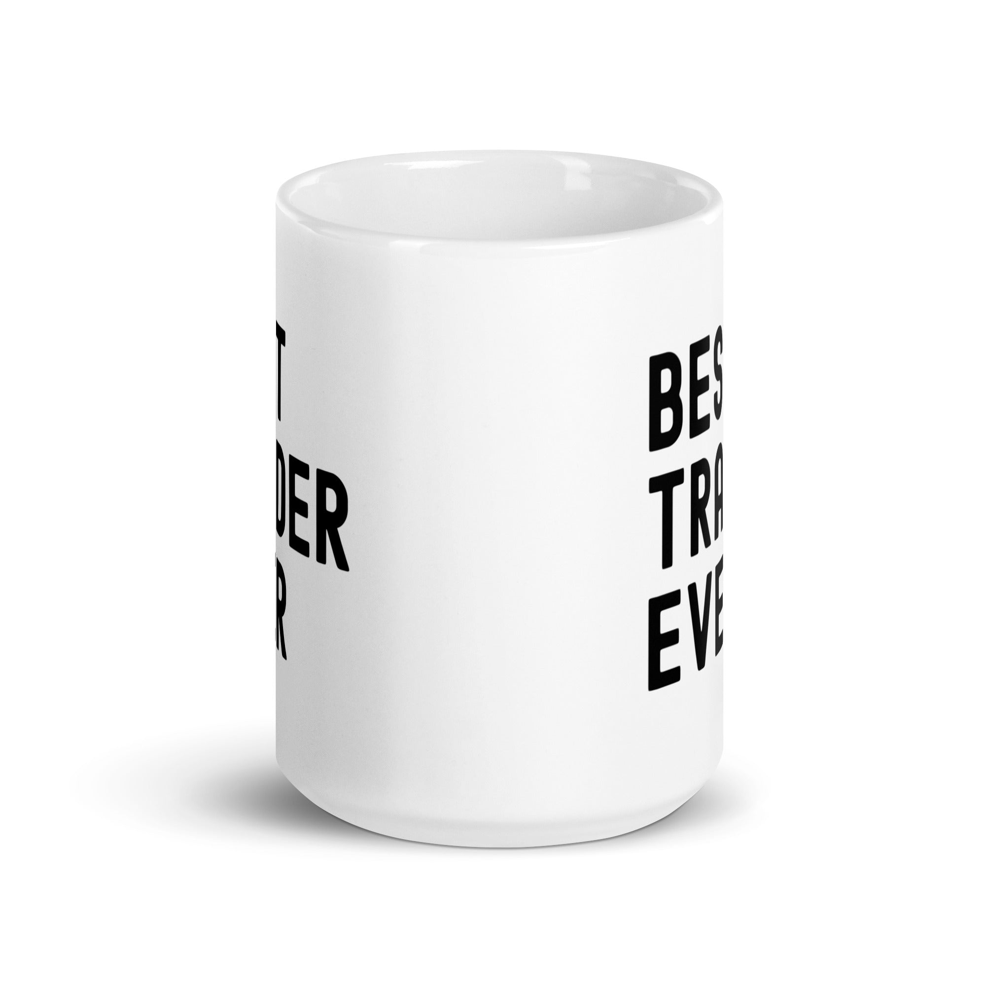 White glossy mug | Best. Trader. Ever.