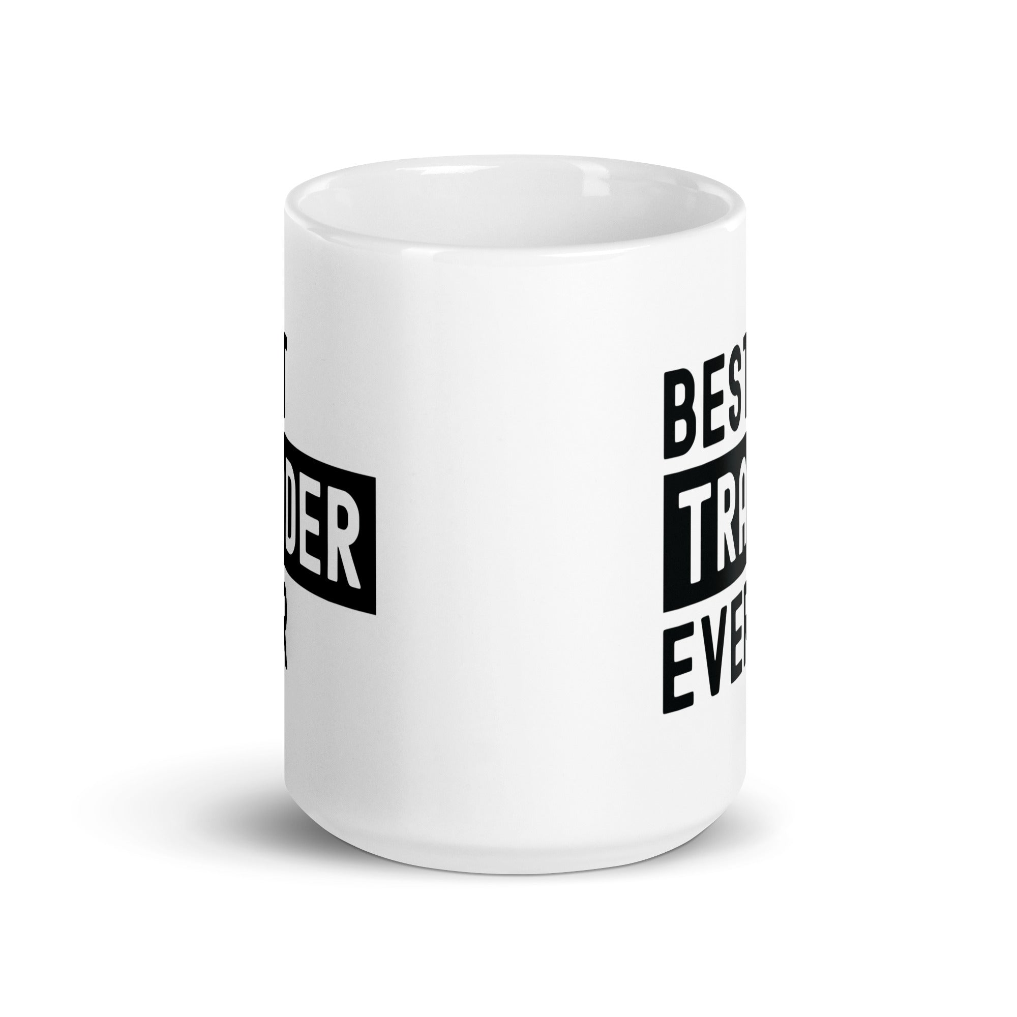 White glossy mug | Best. Trader. Ever.