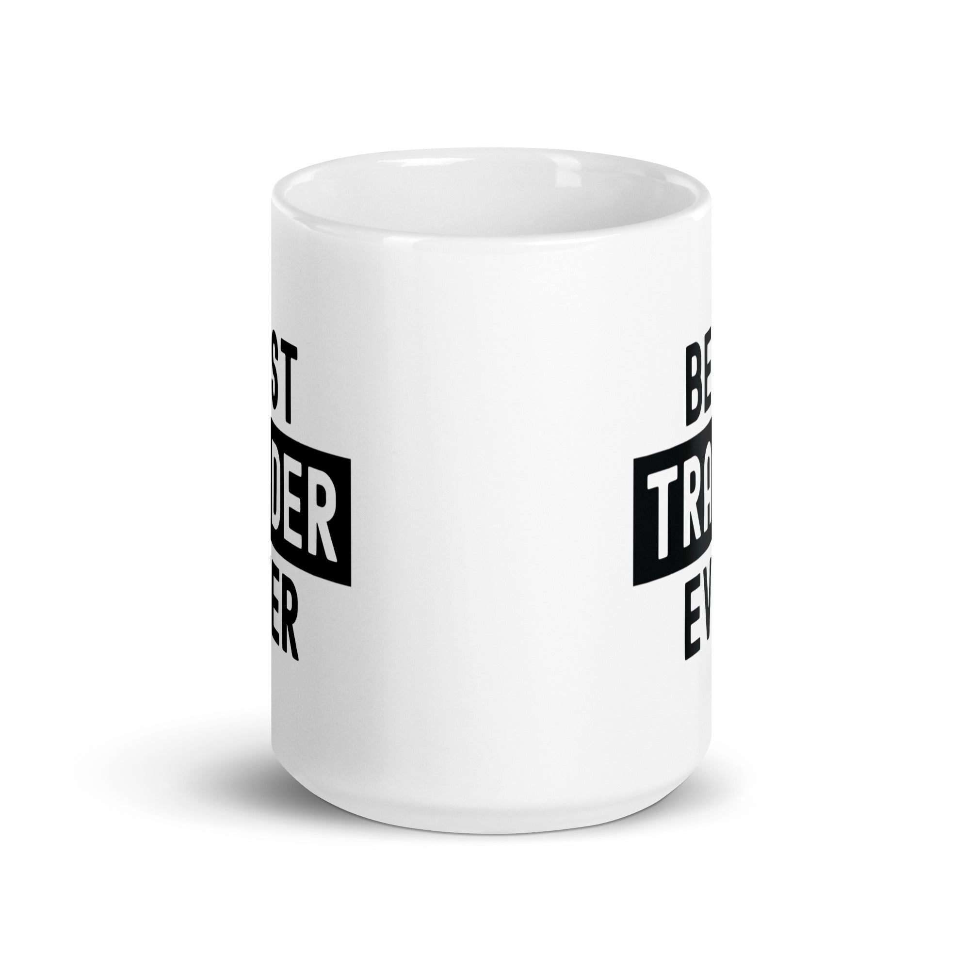 White glossy mug | Best. Trader. Ever.