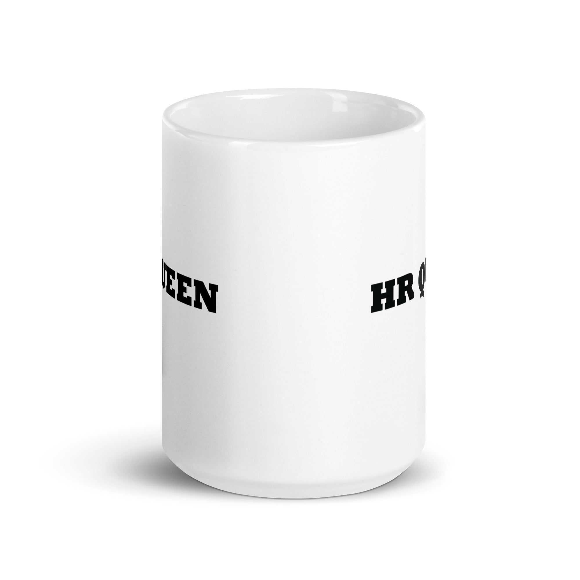 White glossy mug  HR Queen