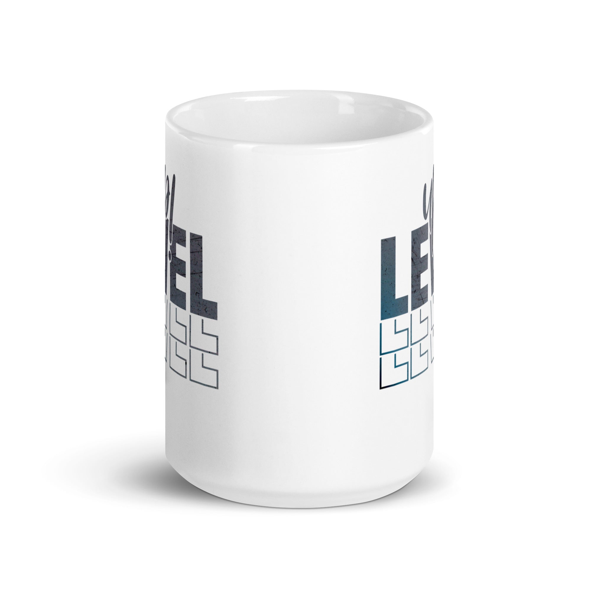 White glossy mug | Level Up