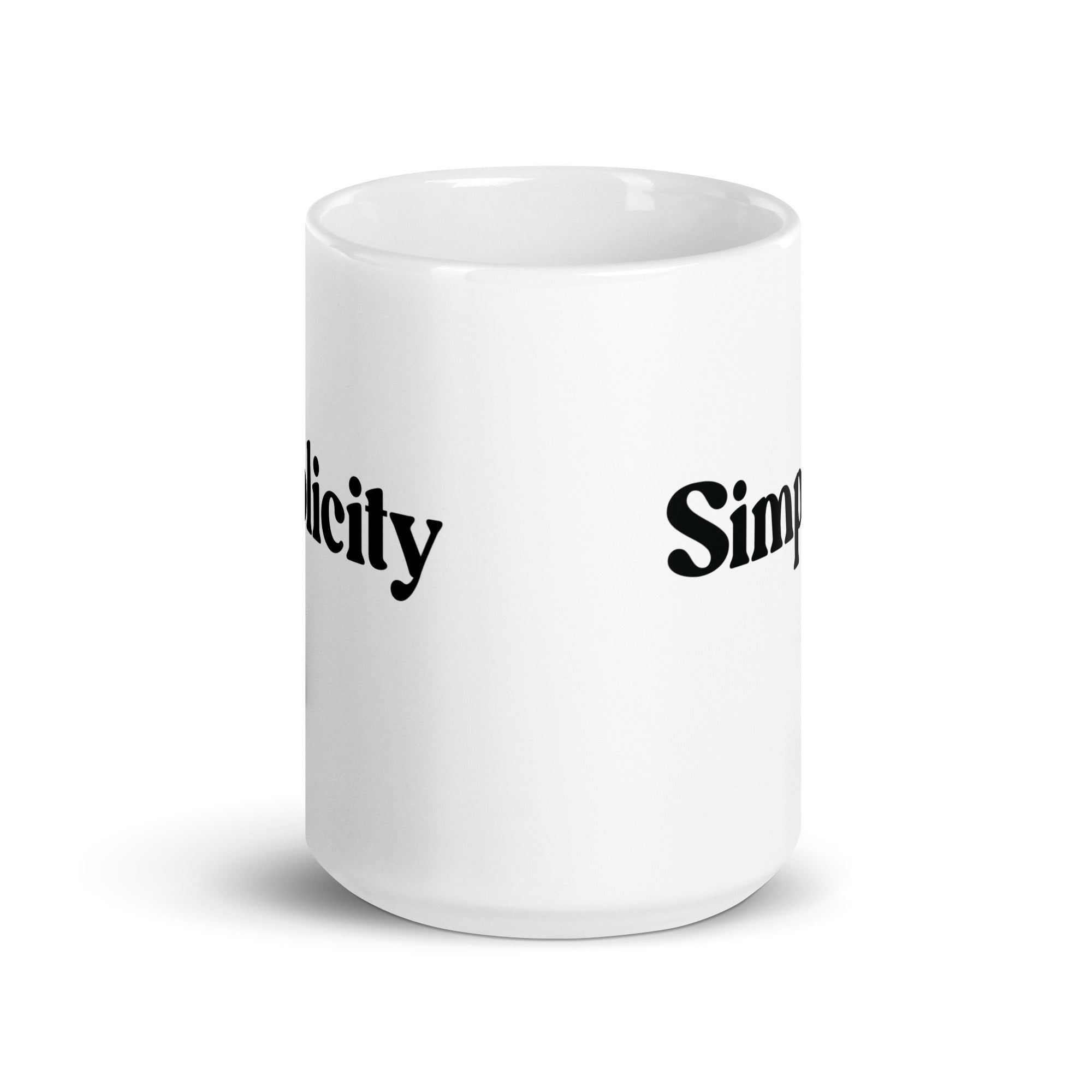 White glossy mug | Simplicity