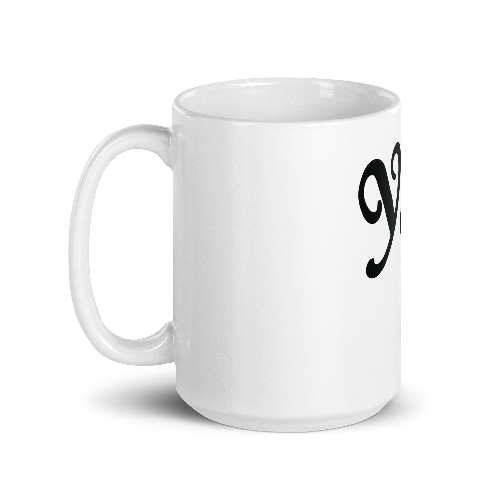 White glossy mug | yeet