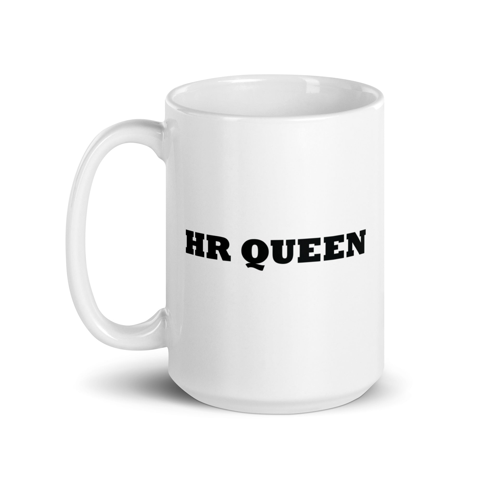 White glossy mug  HR Queen