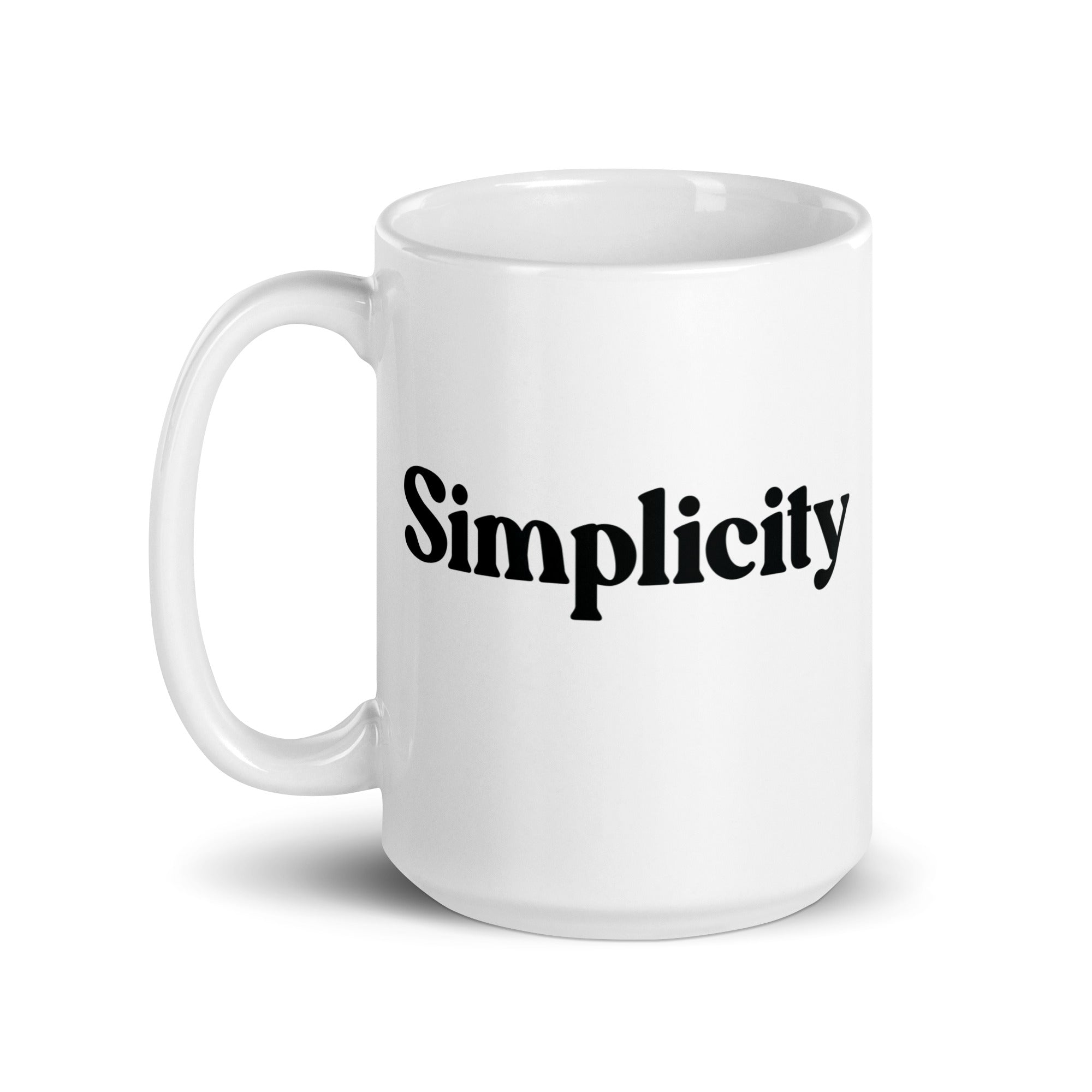 White glossy mug | Simplicity