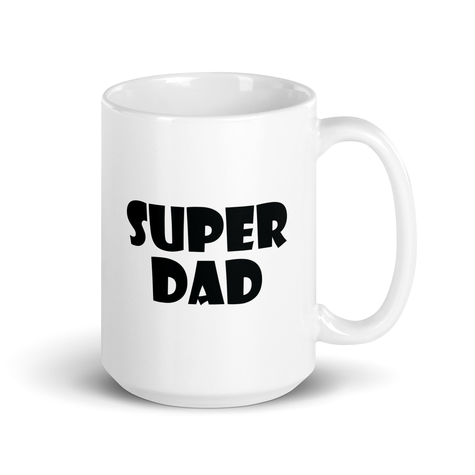 White glossy mug | Super dad