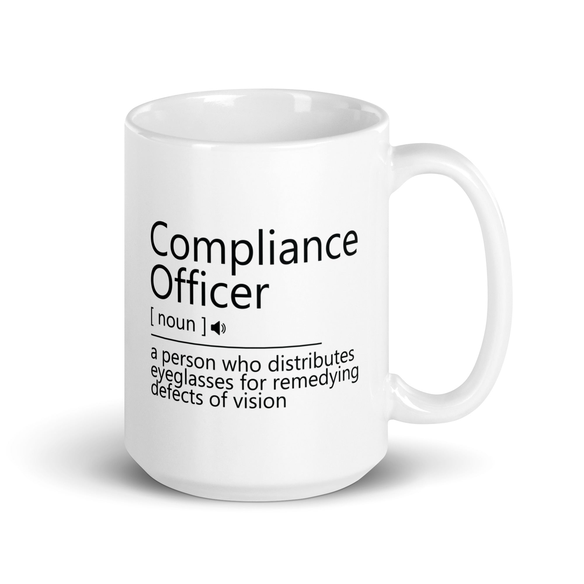 White glossy mug |  Compliance Officer