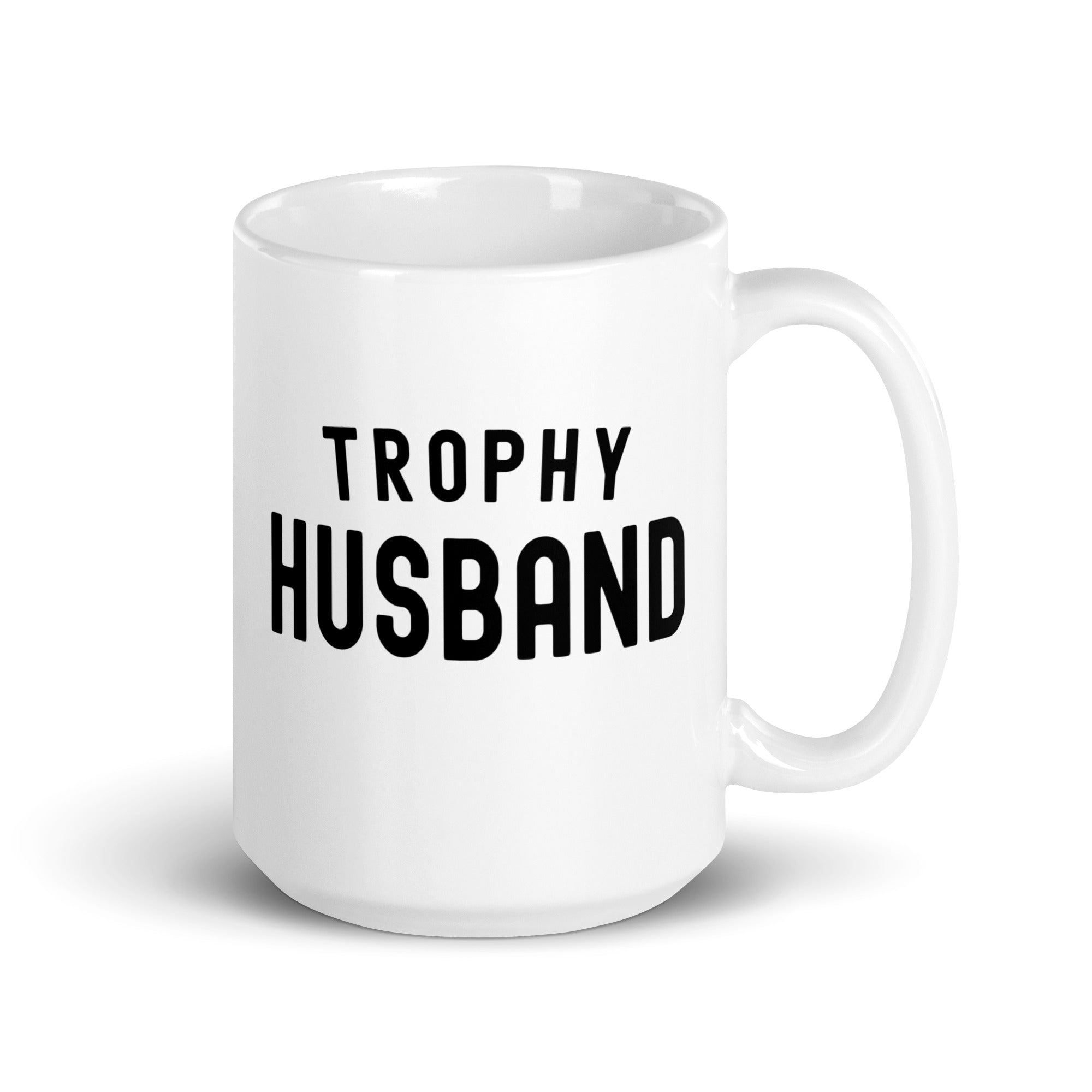White glossy mug | Trophy Husband