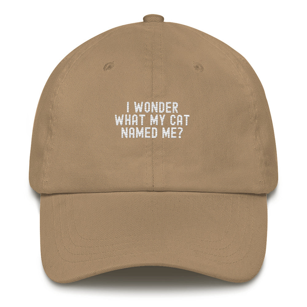 Hat | I wonder what my cat named me
