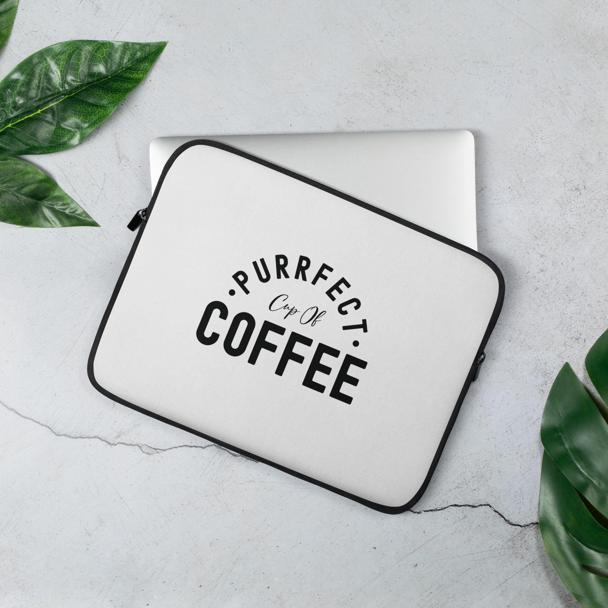 Laptop Sleeve | Purrfect cup of coffee