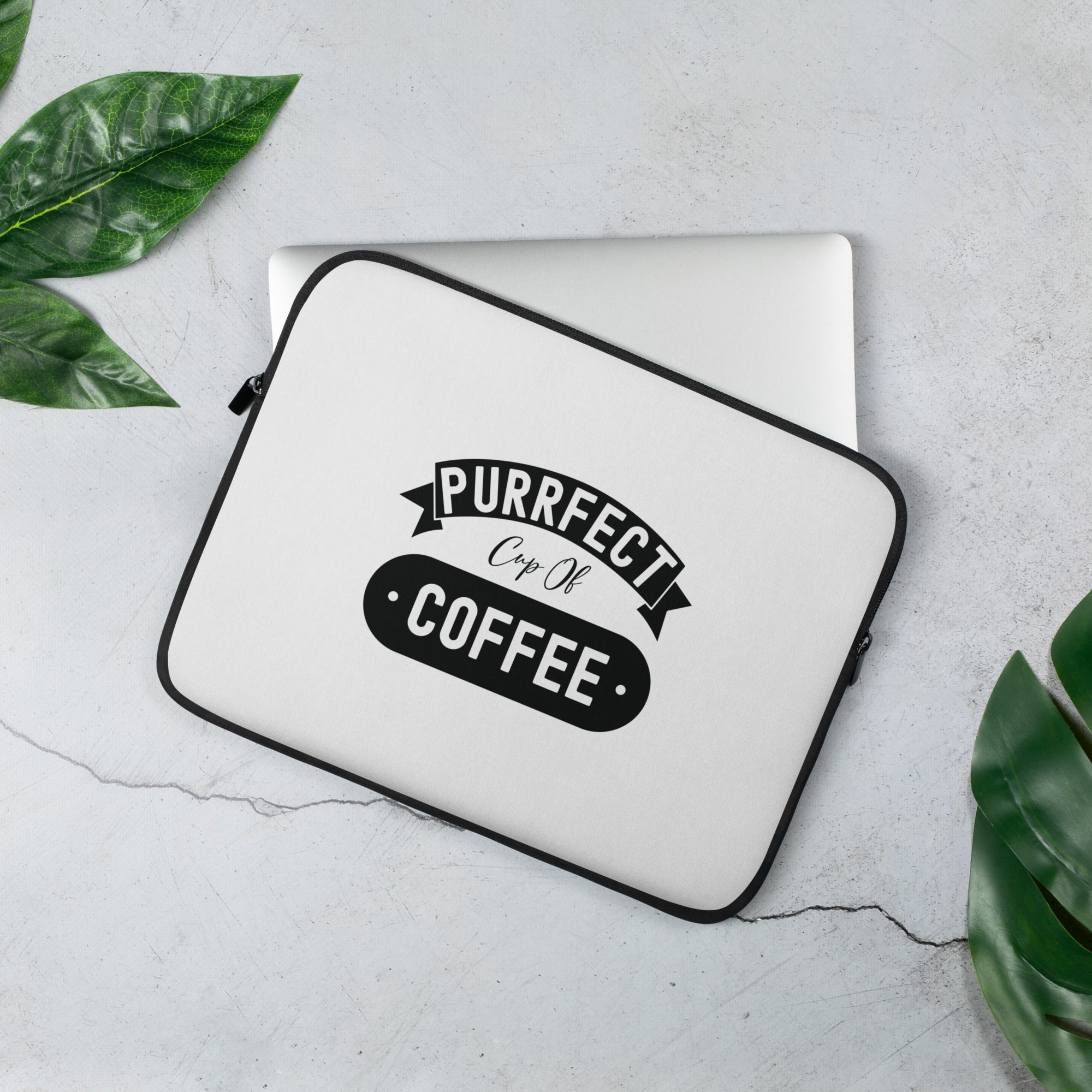 Laptop Sleeve | Purrfect cup of coffee