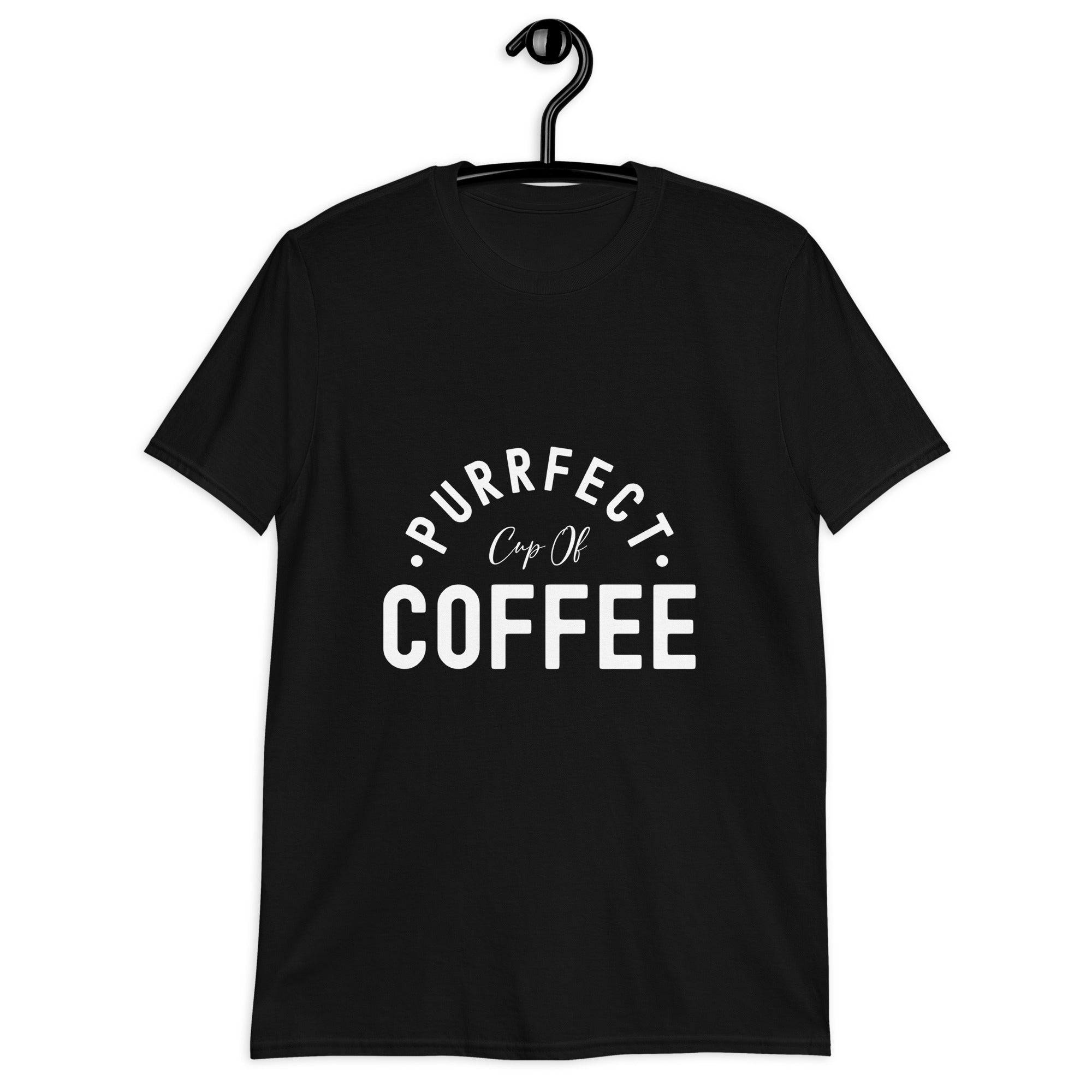 Short-Sleeve Unisex T-Shirt | Purrfect cup of coffee