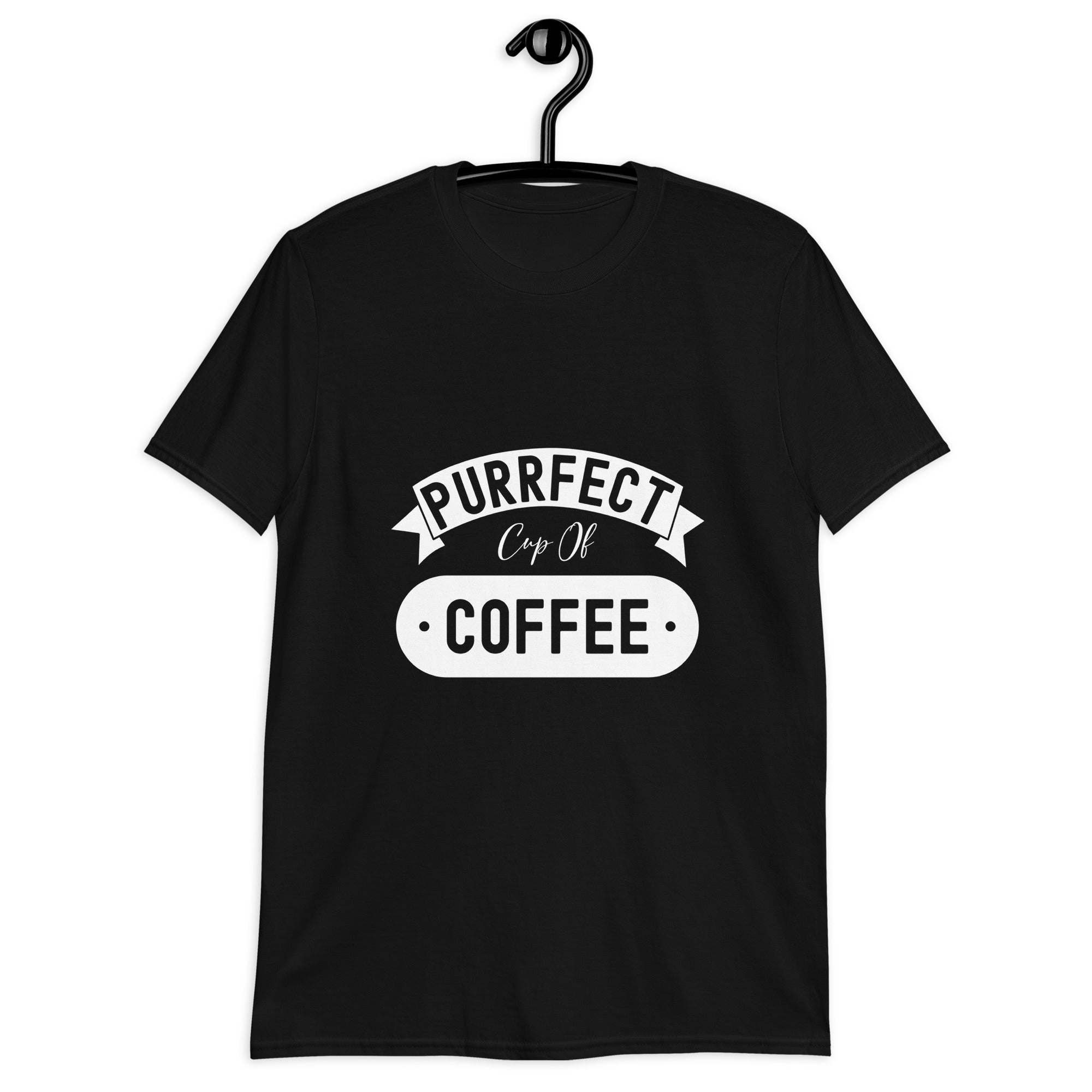 Short-Sleeve Unisex T-Shirt | Purrfect cup of coffee