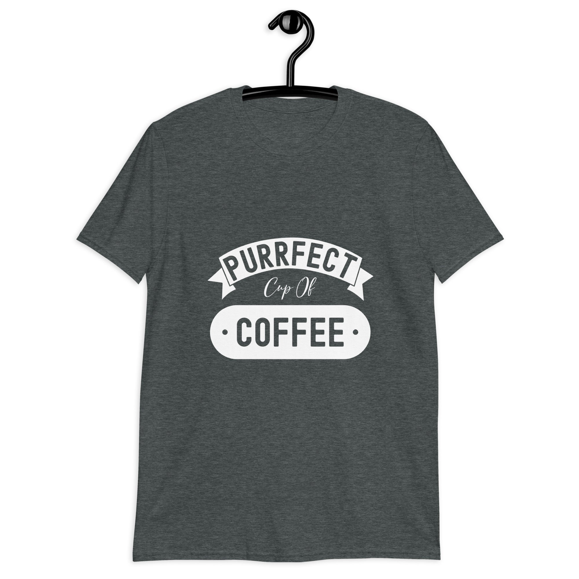 Short-Sleeve Unisex T-Shirt | Purrfect cup of coffee