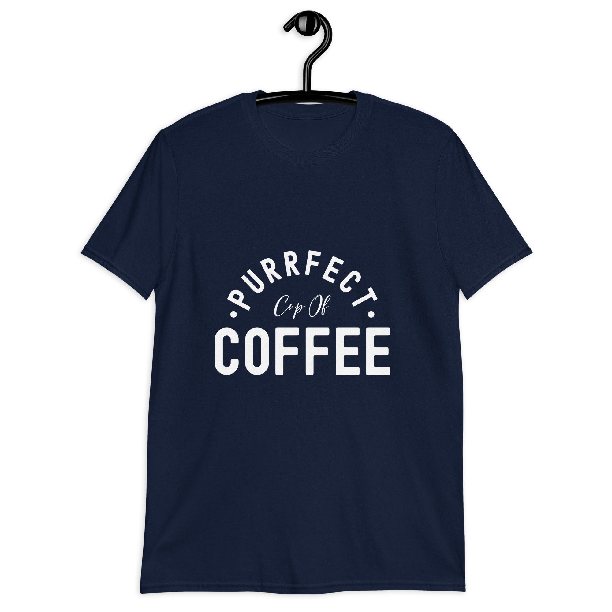 Short-Sleeve Unisex T-Shirt | Purrfect cup of coffee