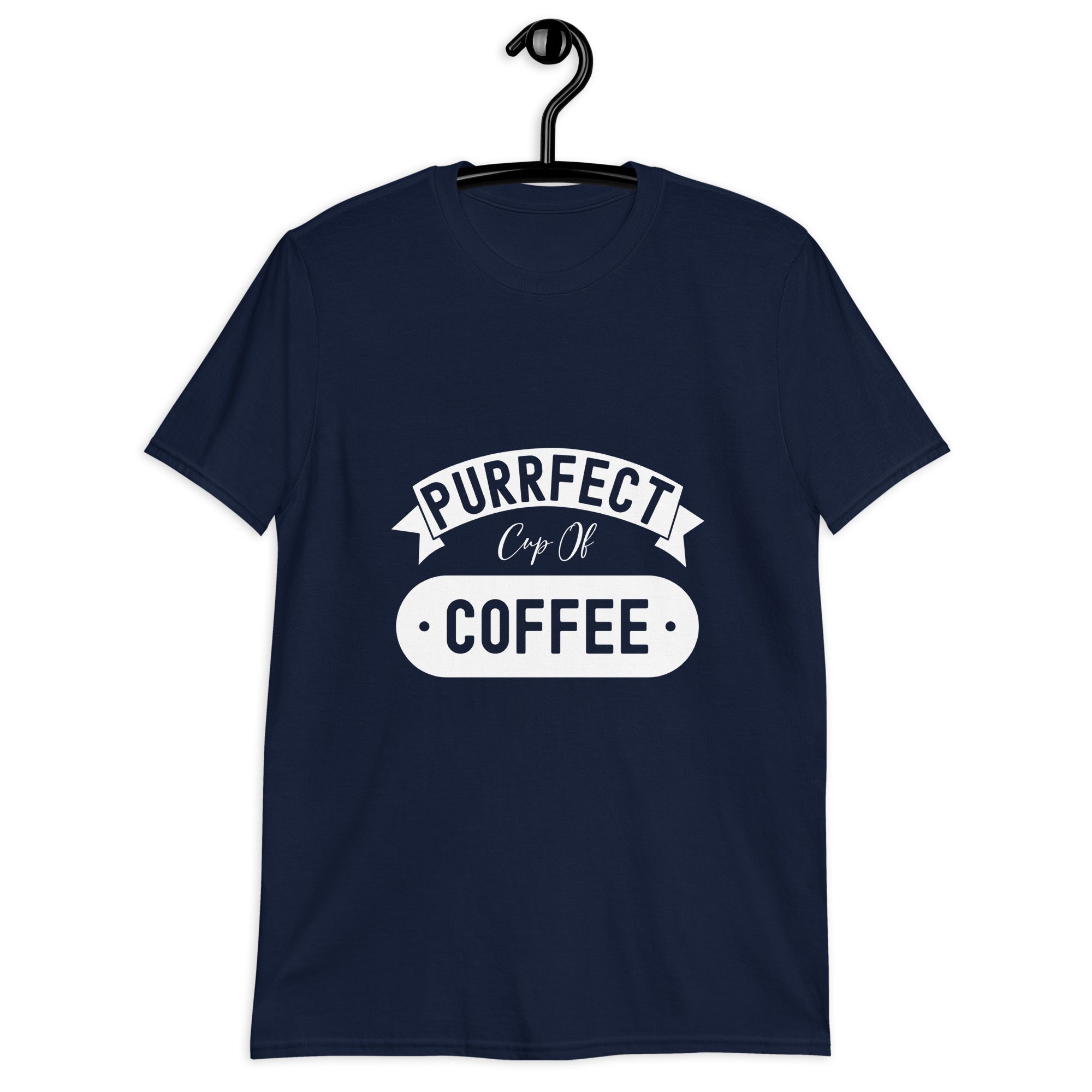 Short-Sleeve Unisex T-Shirt | Purrfect cup of coffee