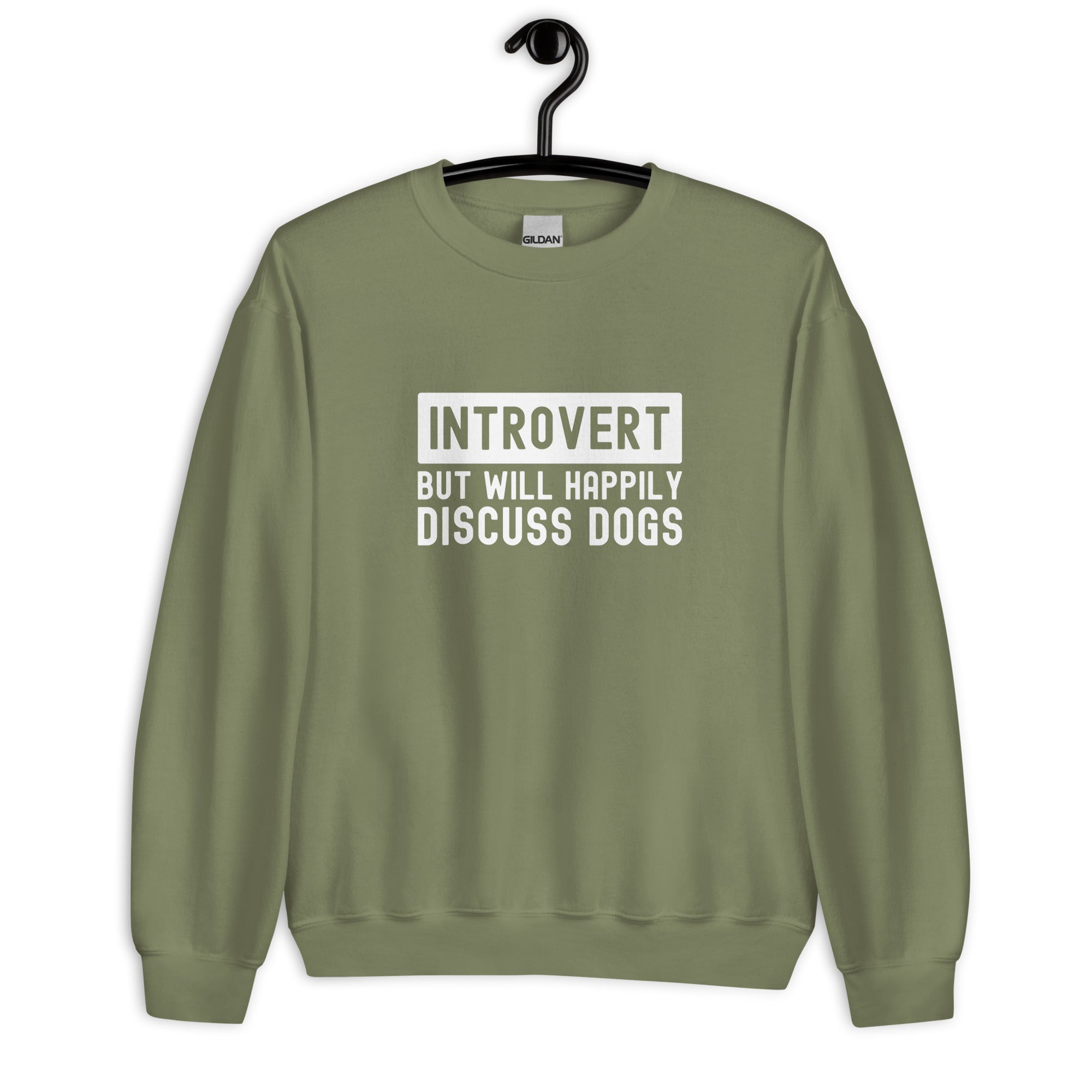 Unisex Sweatshirt | Introvert But Will Happily Discuss Dogs