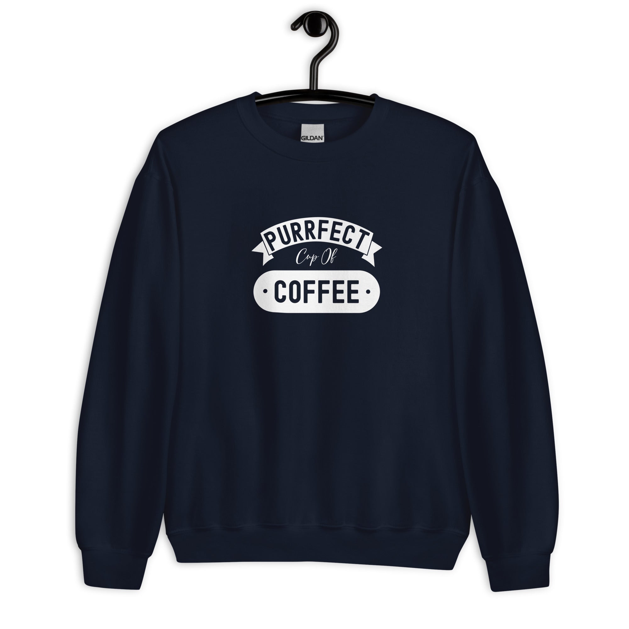 Unisex Sweatshirt | Purrfect cup of coffee