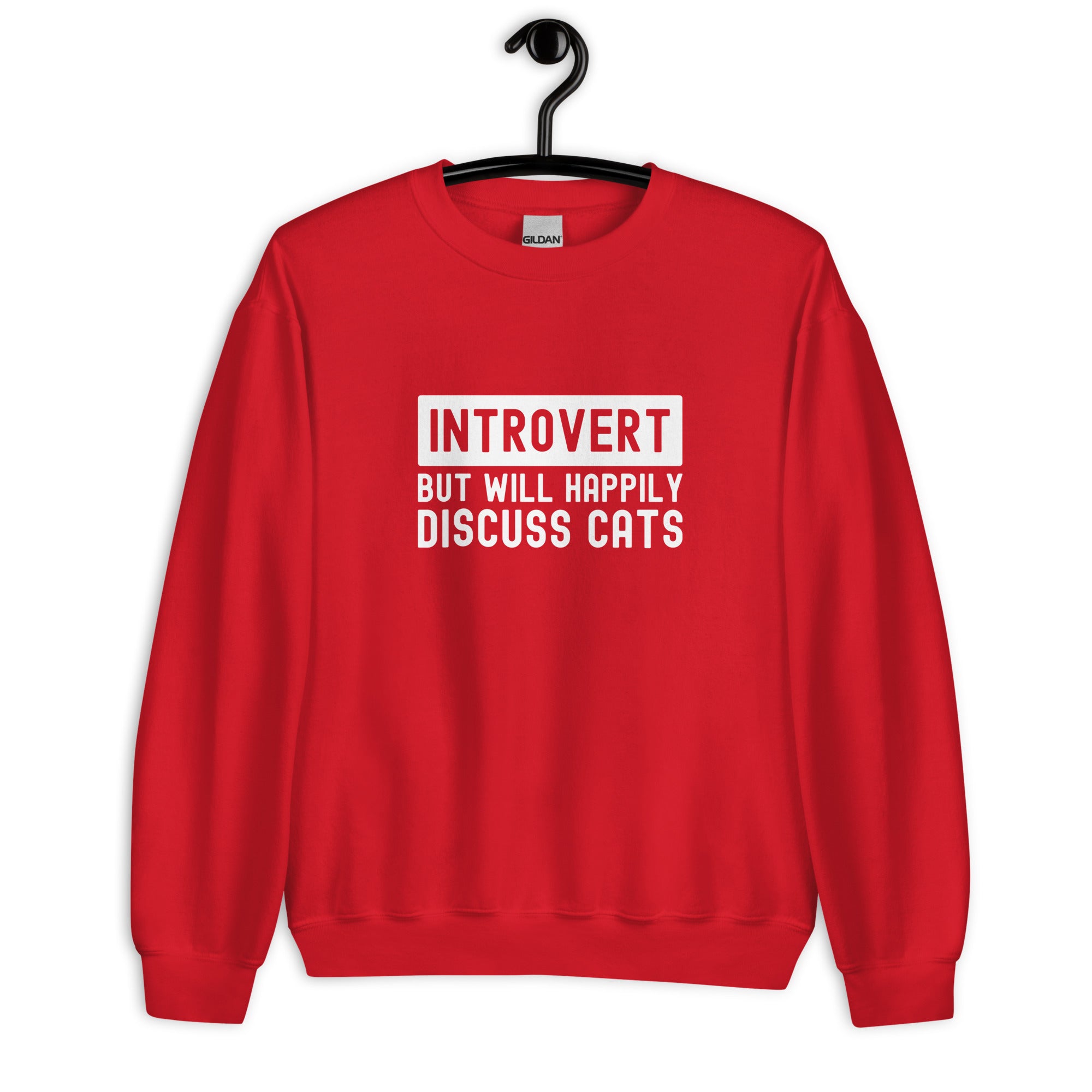 Unisex Sweatshirt | Introvert But Will Happily Discuss Cats