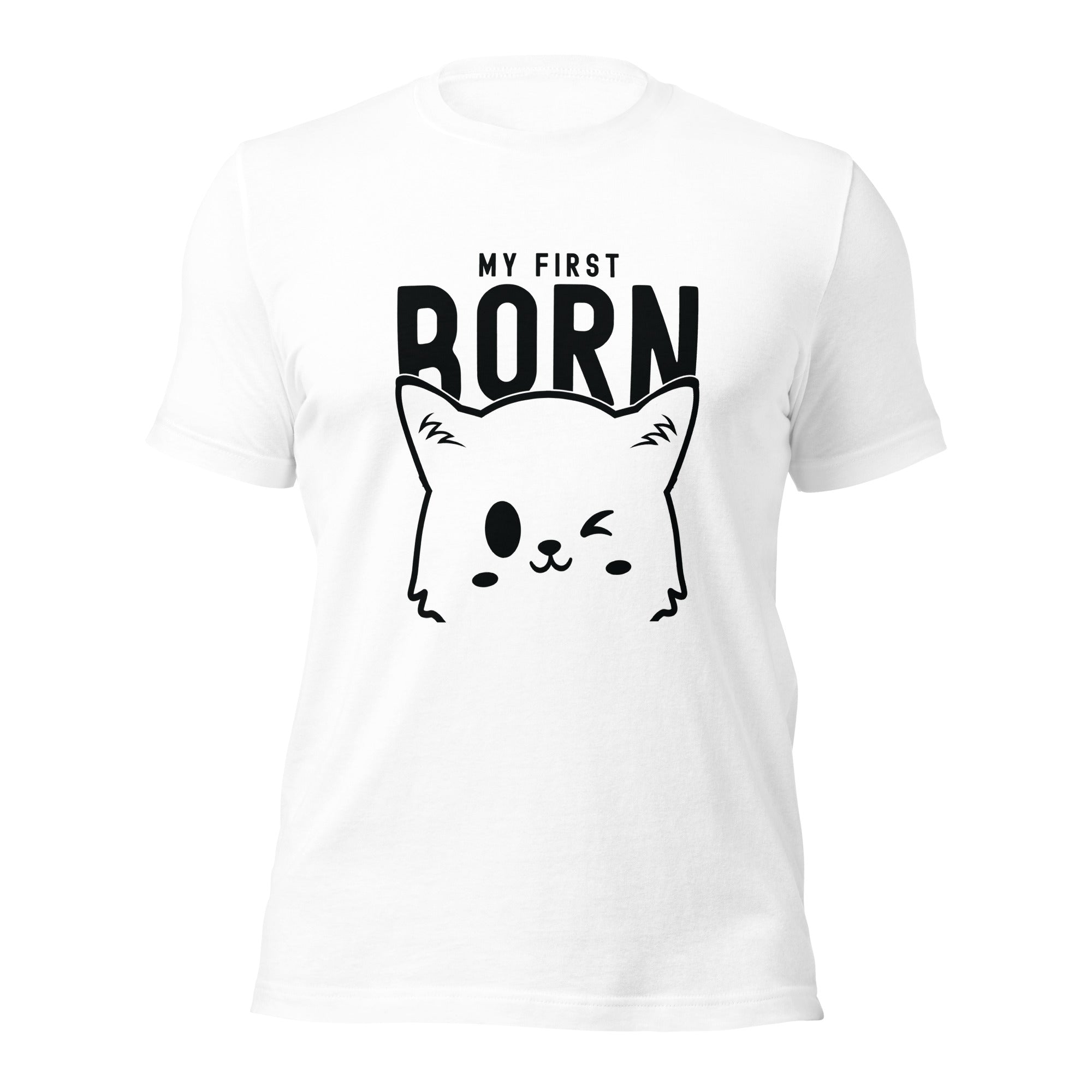 Unisex t-shirt | My First Born (cat)