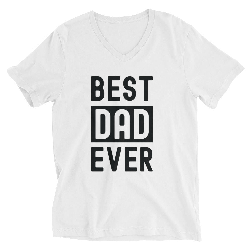 Unisex Short Sleeve V-Neck T-Shirt | Best Dad Ever