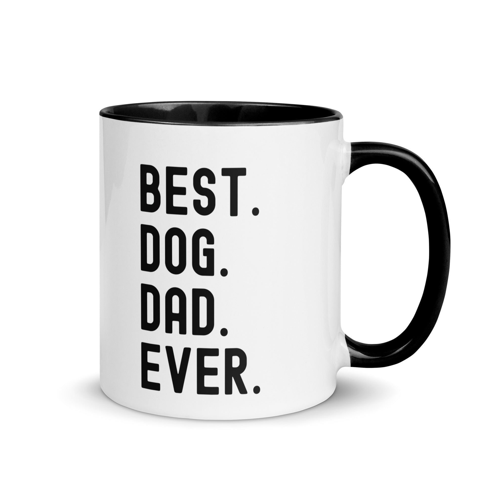 Mug with Color Inside | BEST DOG DAD EVER