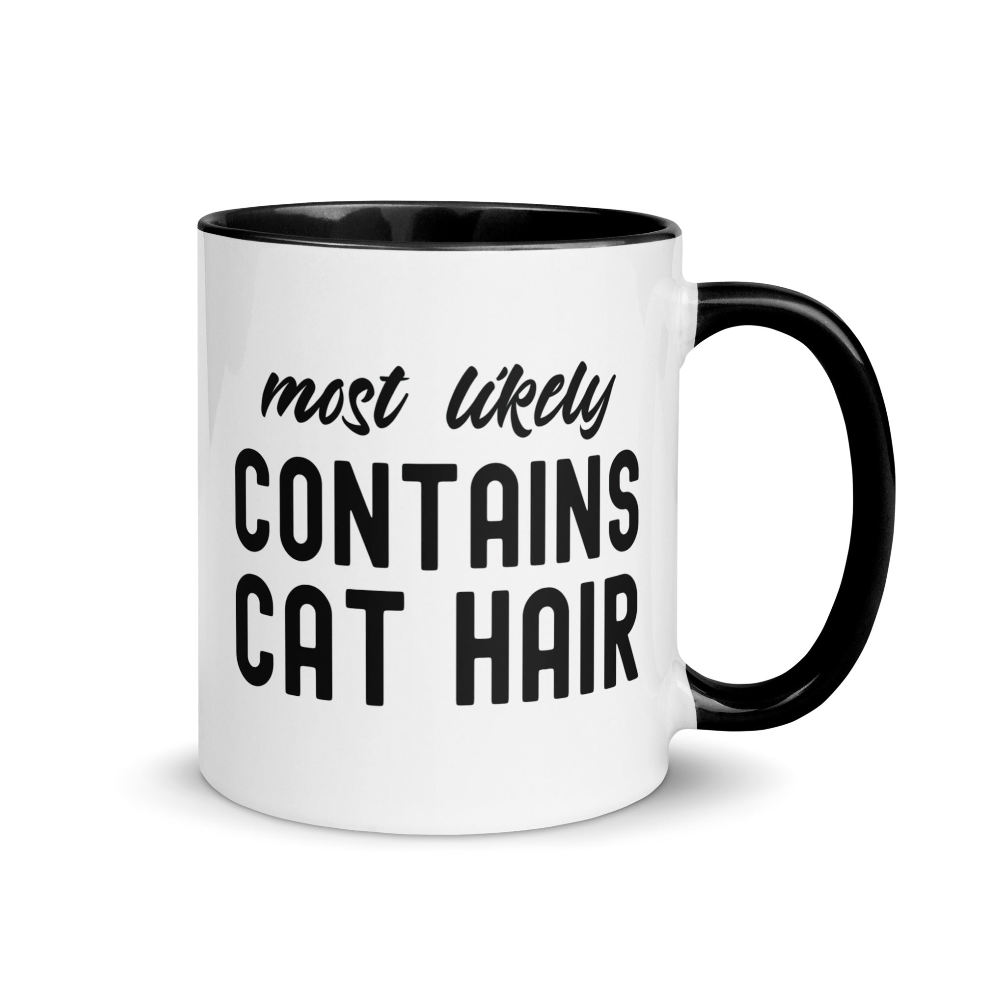 Mug with Color Inside | Most Likely Contains Cat Hair