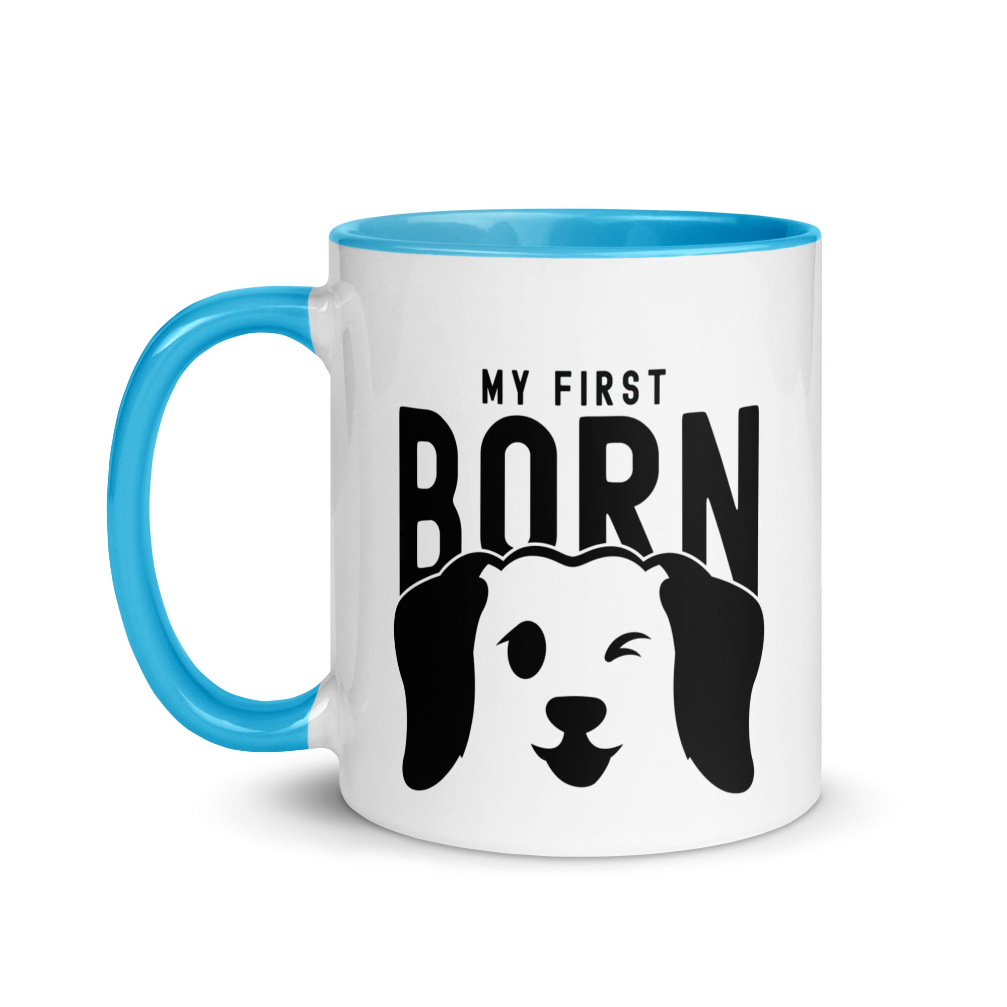 Mug with Color Inside | My First Born (dog)