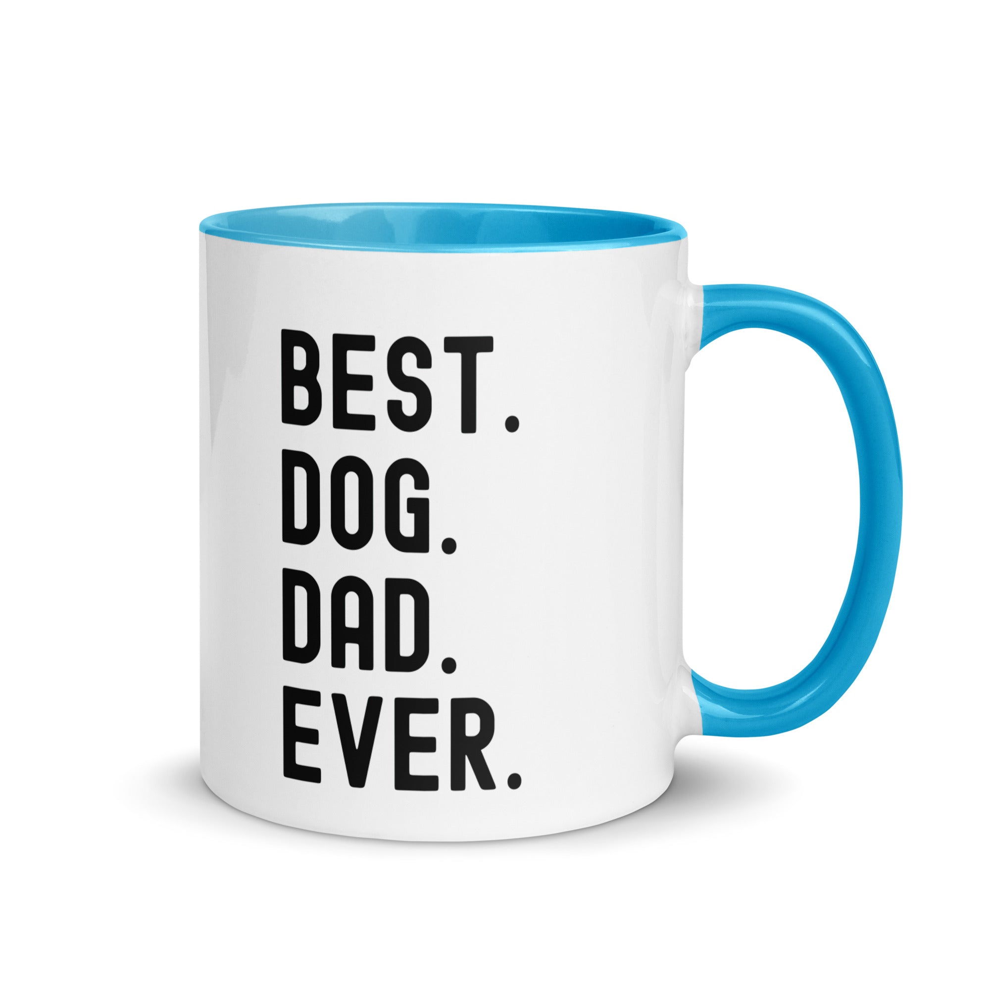 Mug with Color Inside | BEST DOG DAD EVER