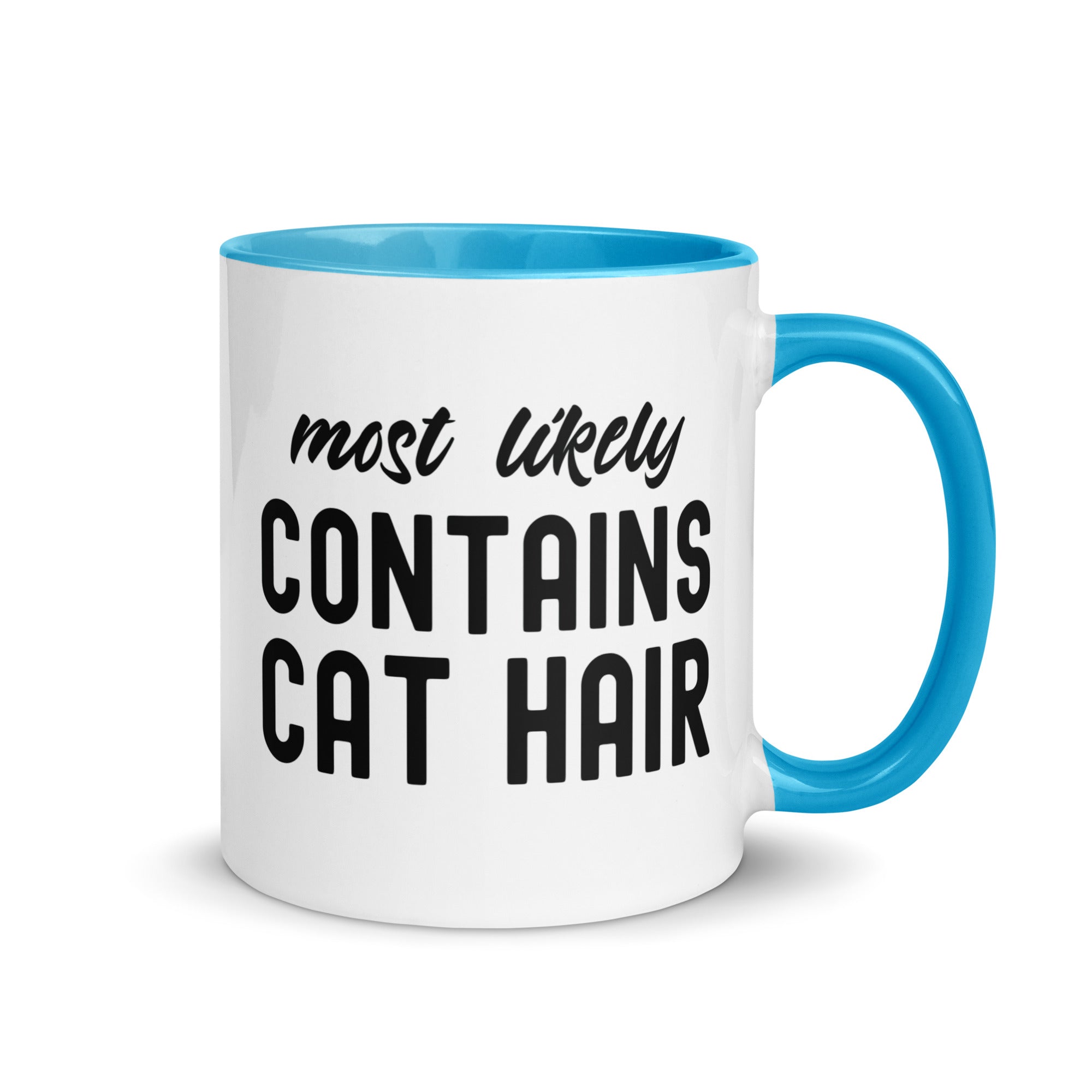 Mug with Color Inside | Most Likely Contains Cat Hair