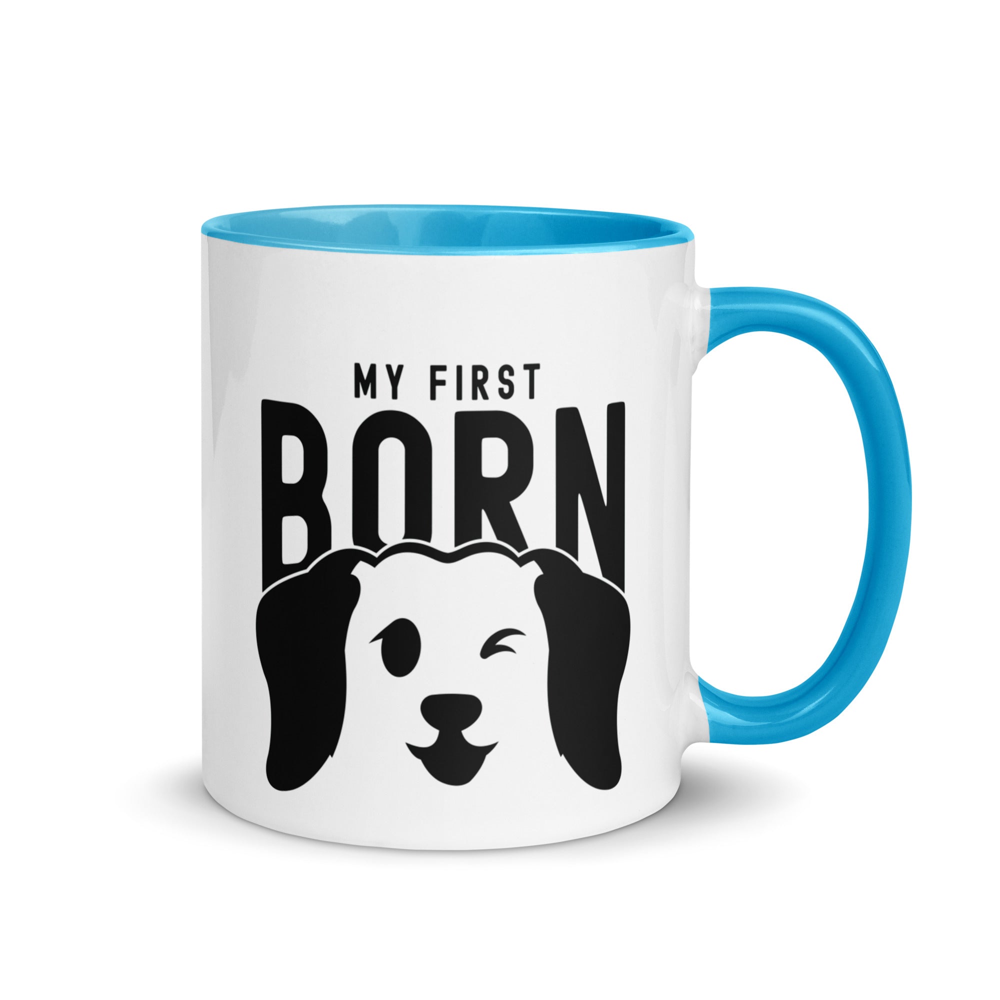 Mug with Color Inside | My First Born (dog)