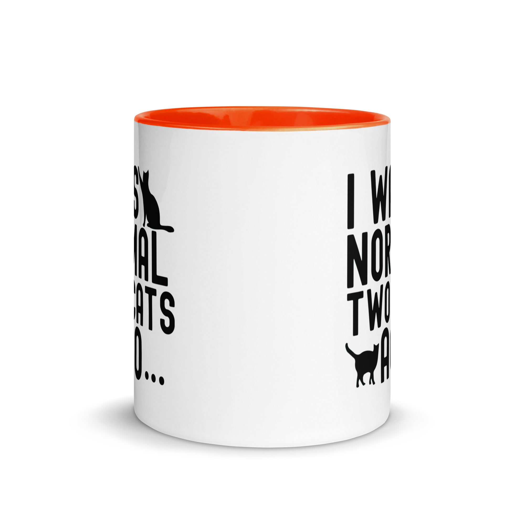 Mug with Color Inside | I was normal two cats ago