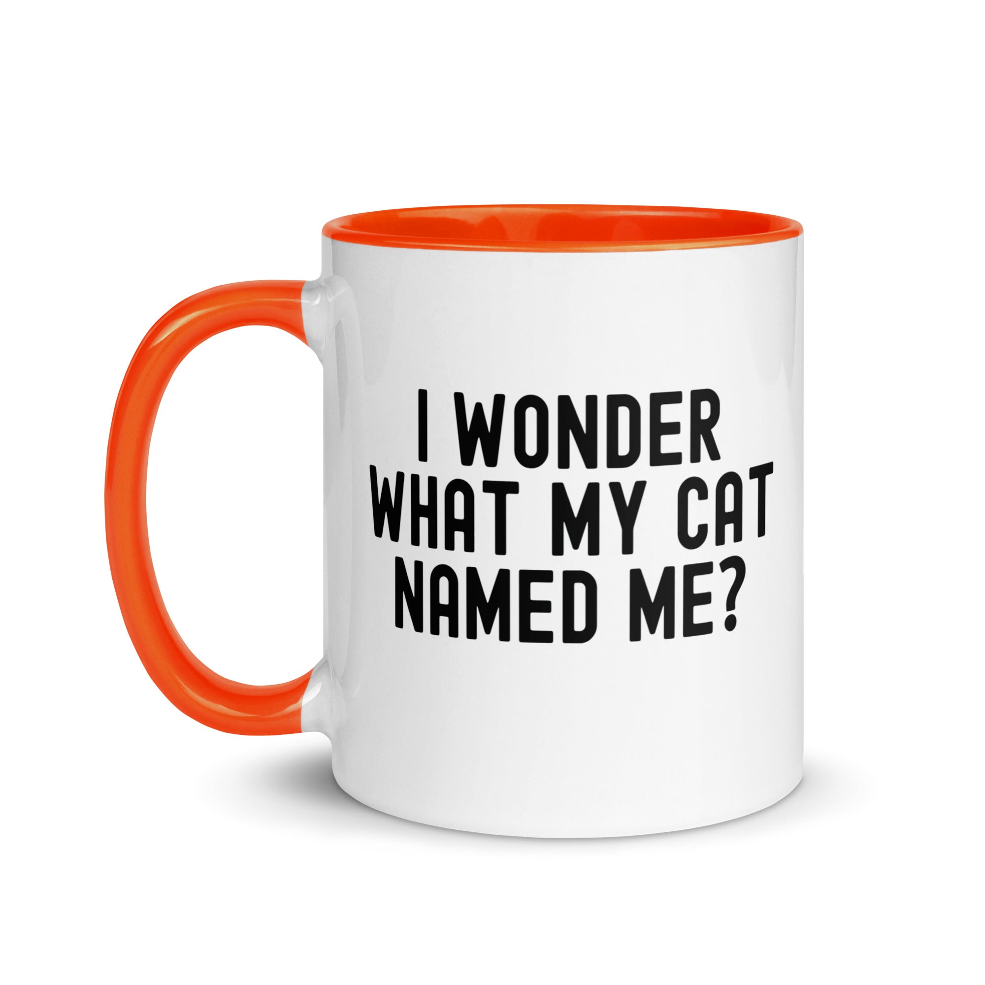 Mug with Color Inside | I wonder what my cat named me