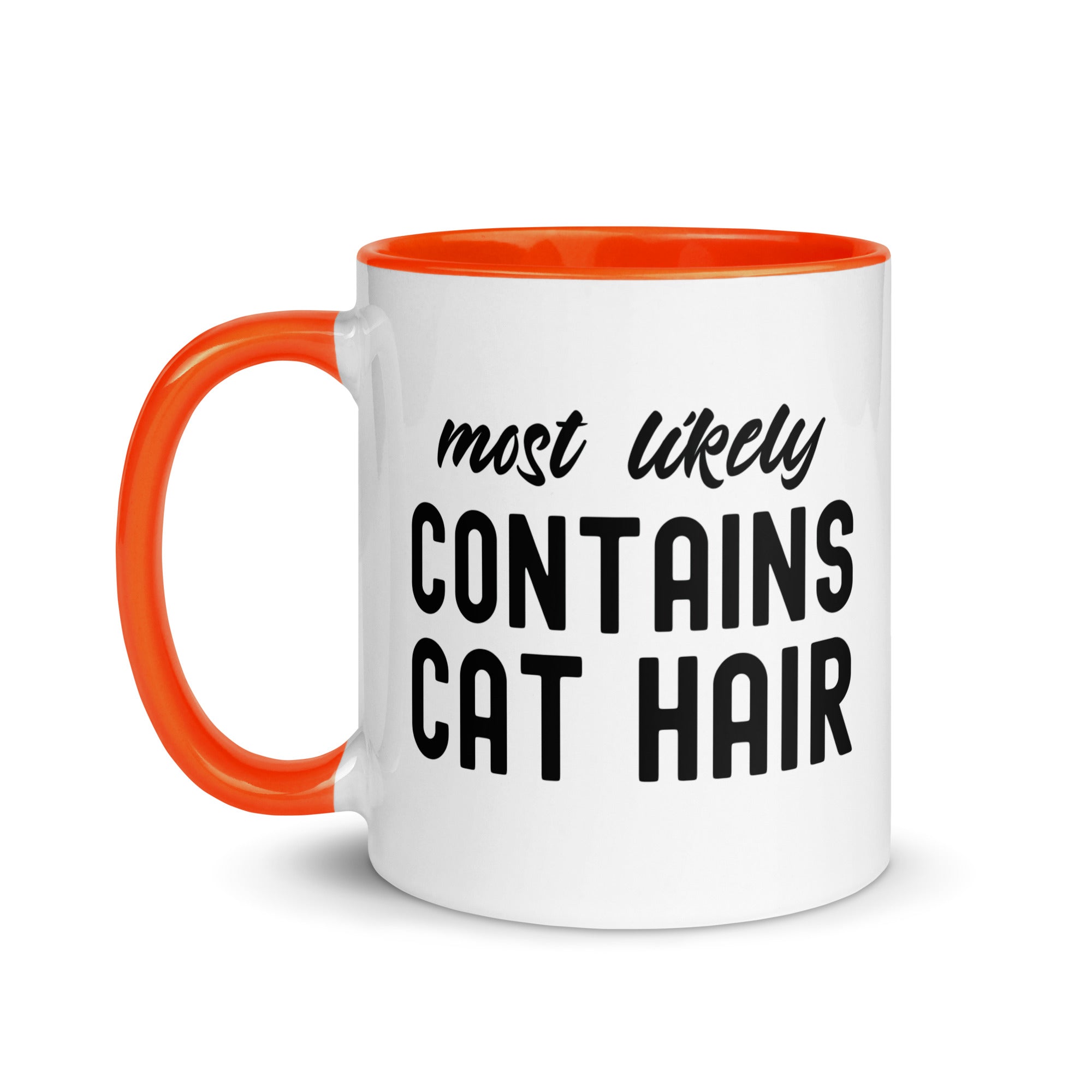 Mug with Color Inside | Most Likely Contains Cat Hair