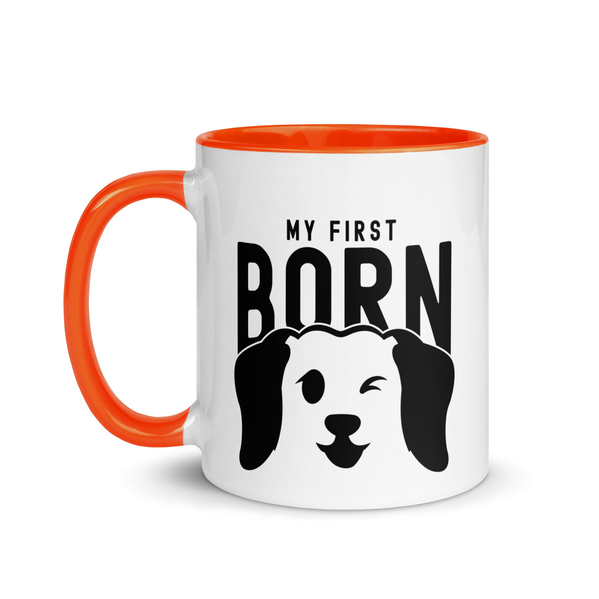 Mug with Color Inside | My First Born (dog)