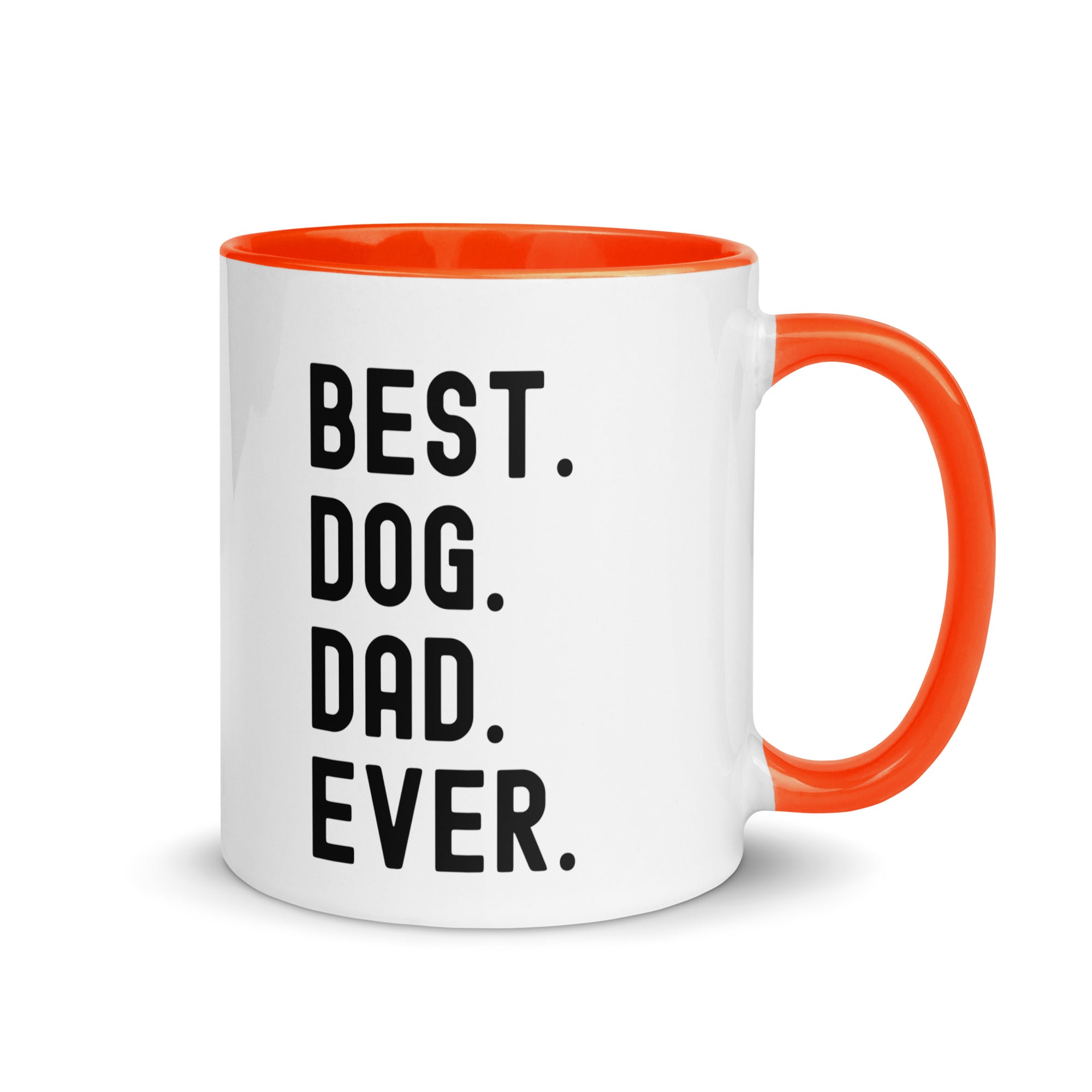Mug with Color Inside | BEST DOG DAD EVER