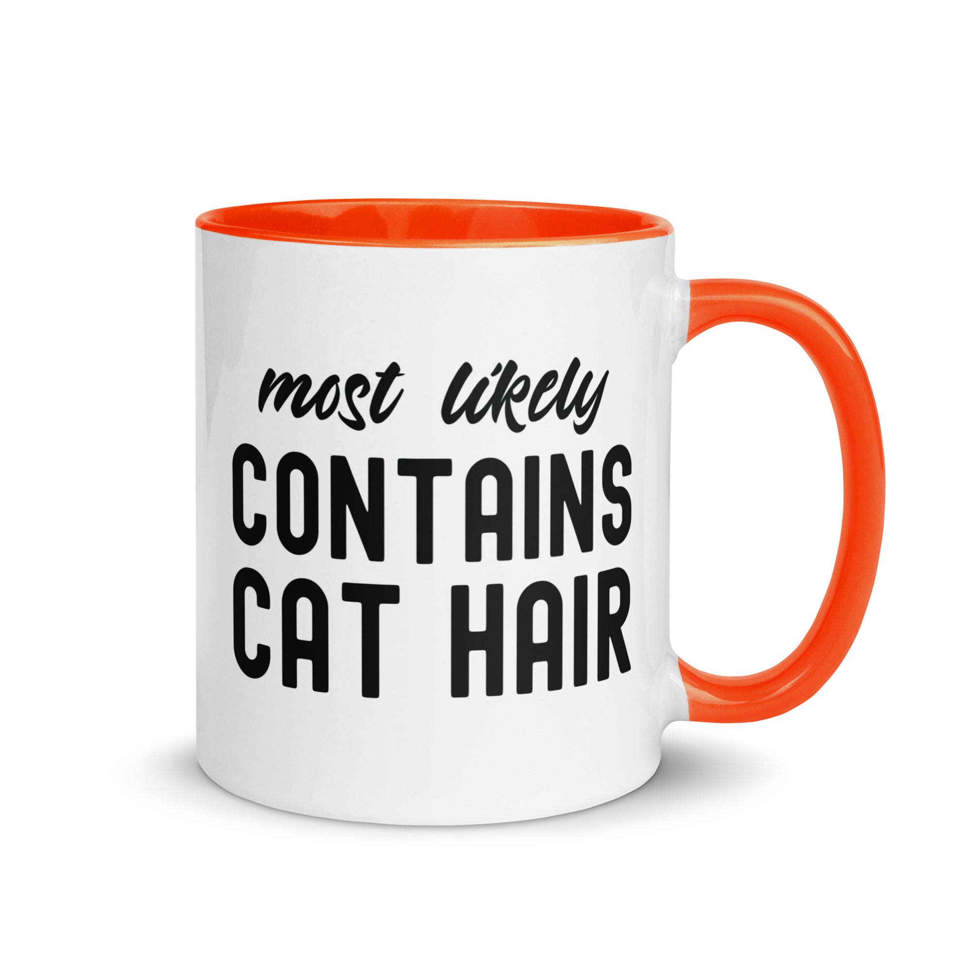Mug with Color Inside | Most Likely Contains Cat Hair