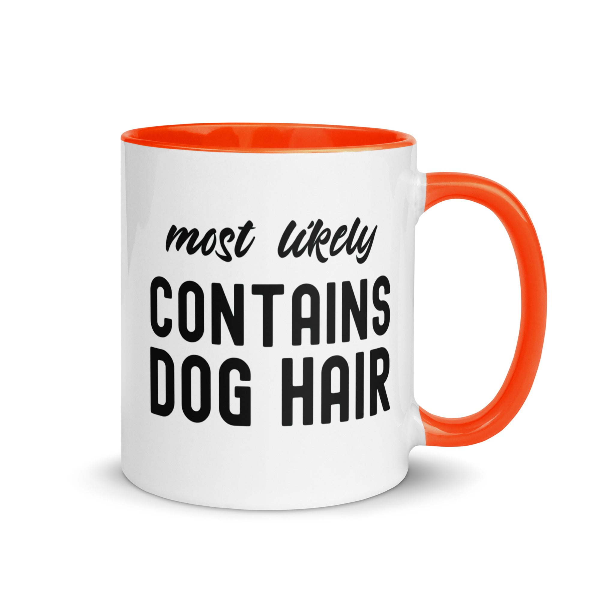 Mug with Color Inside | Most Likely Contains Dog Hair