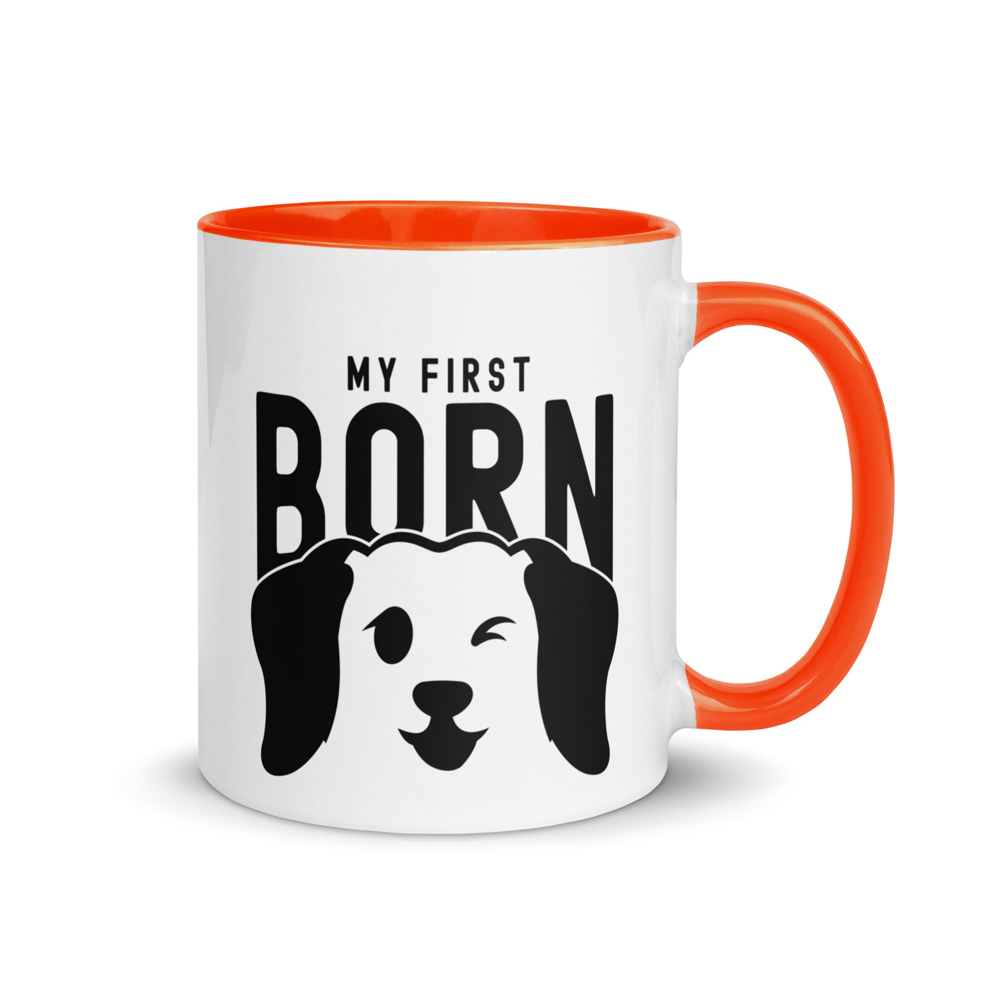Mug with Color Inside | My First Born (dog)