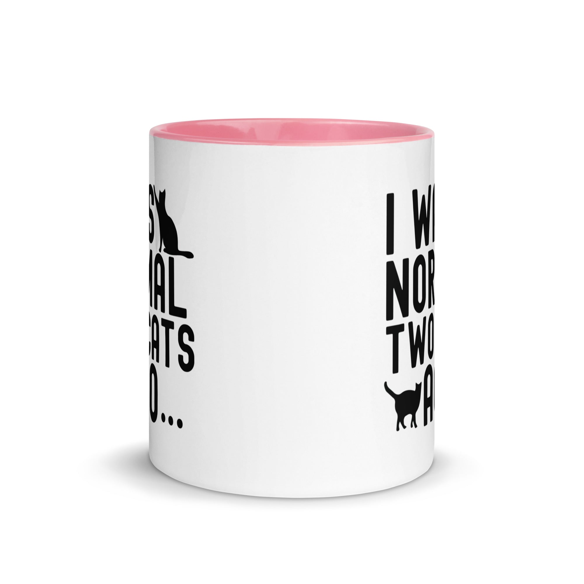 Mug with Color Inside | I was normal two cats ago